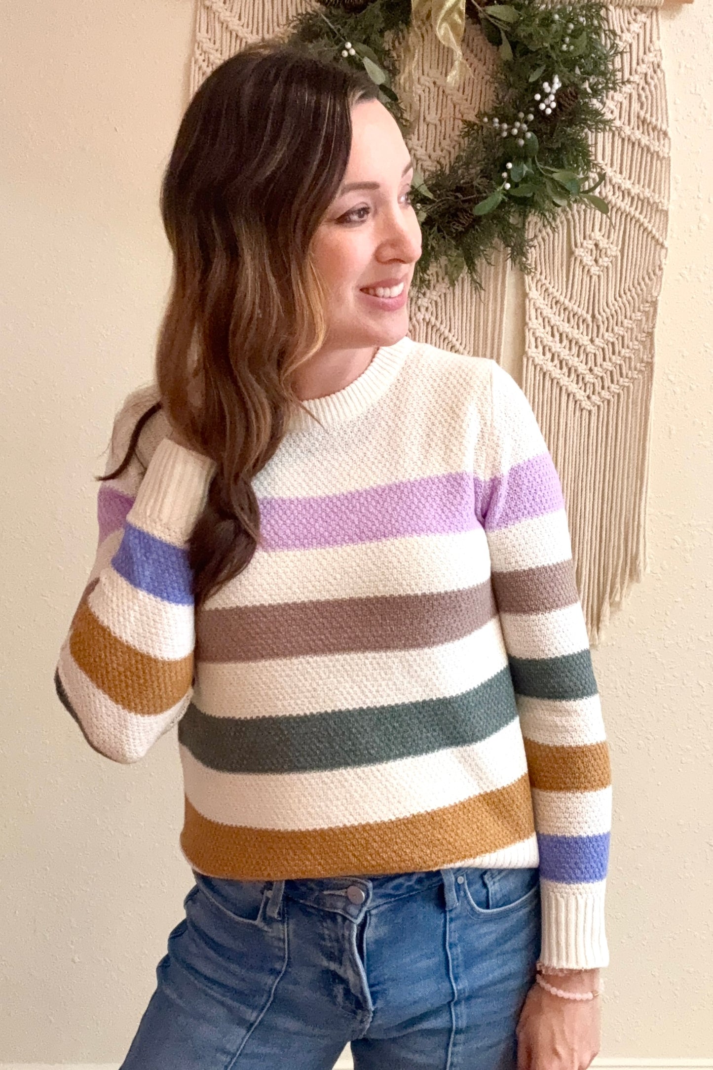 Mallory Multi Stripe Sweater
