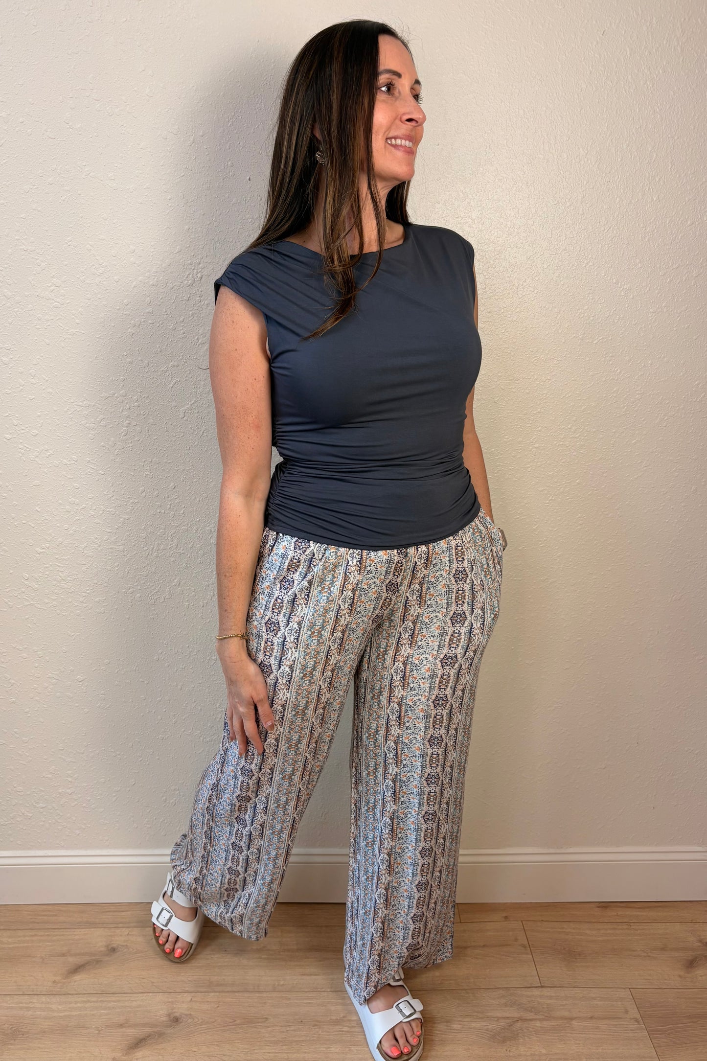 Willow Wide Leg Printed Pants