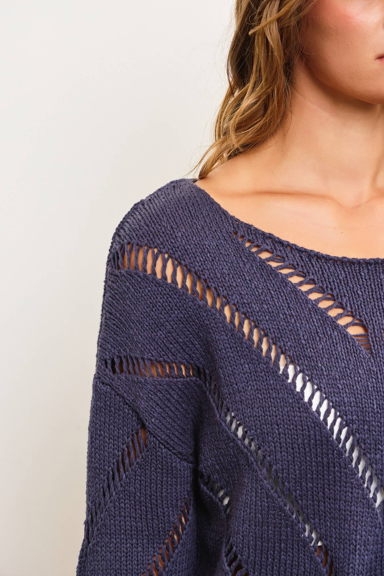Ember Open Weave Knit Sweater