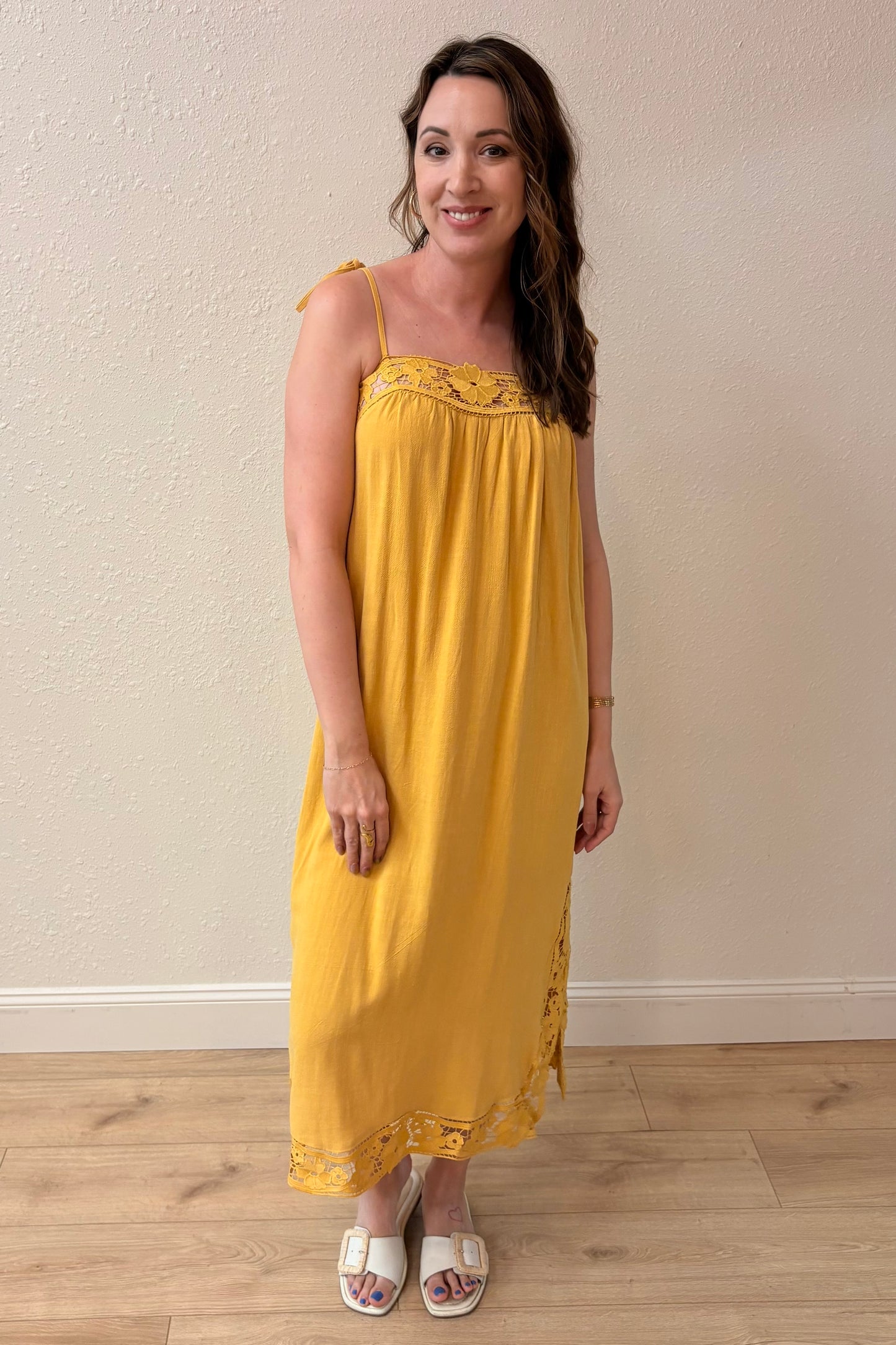 Willow Lace Trim Maxi Dress