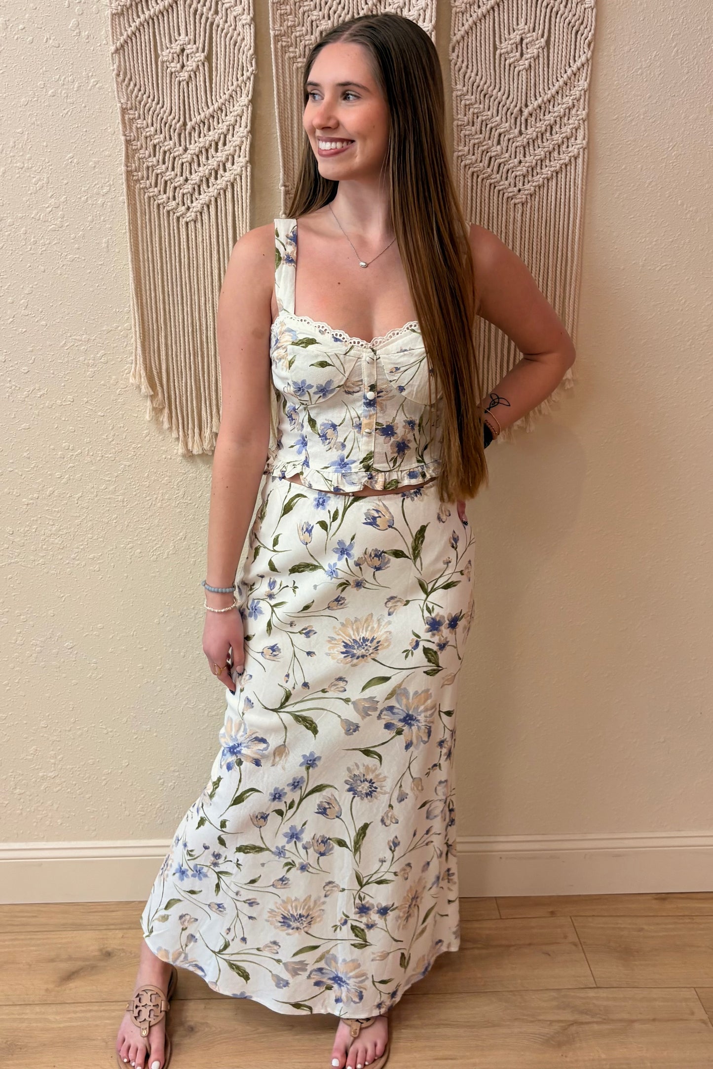 Anna Floral Maxi Skirt