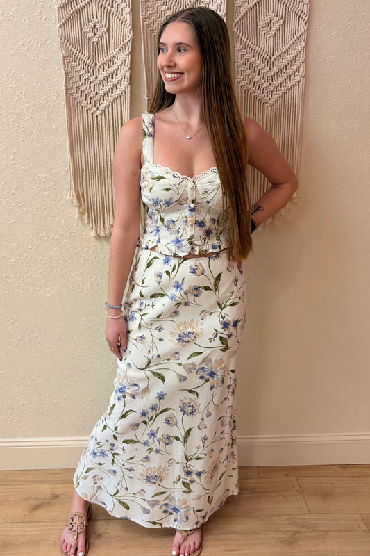 Anna Floral Maxi Skirt