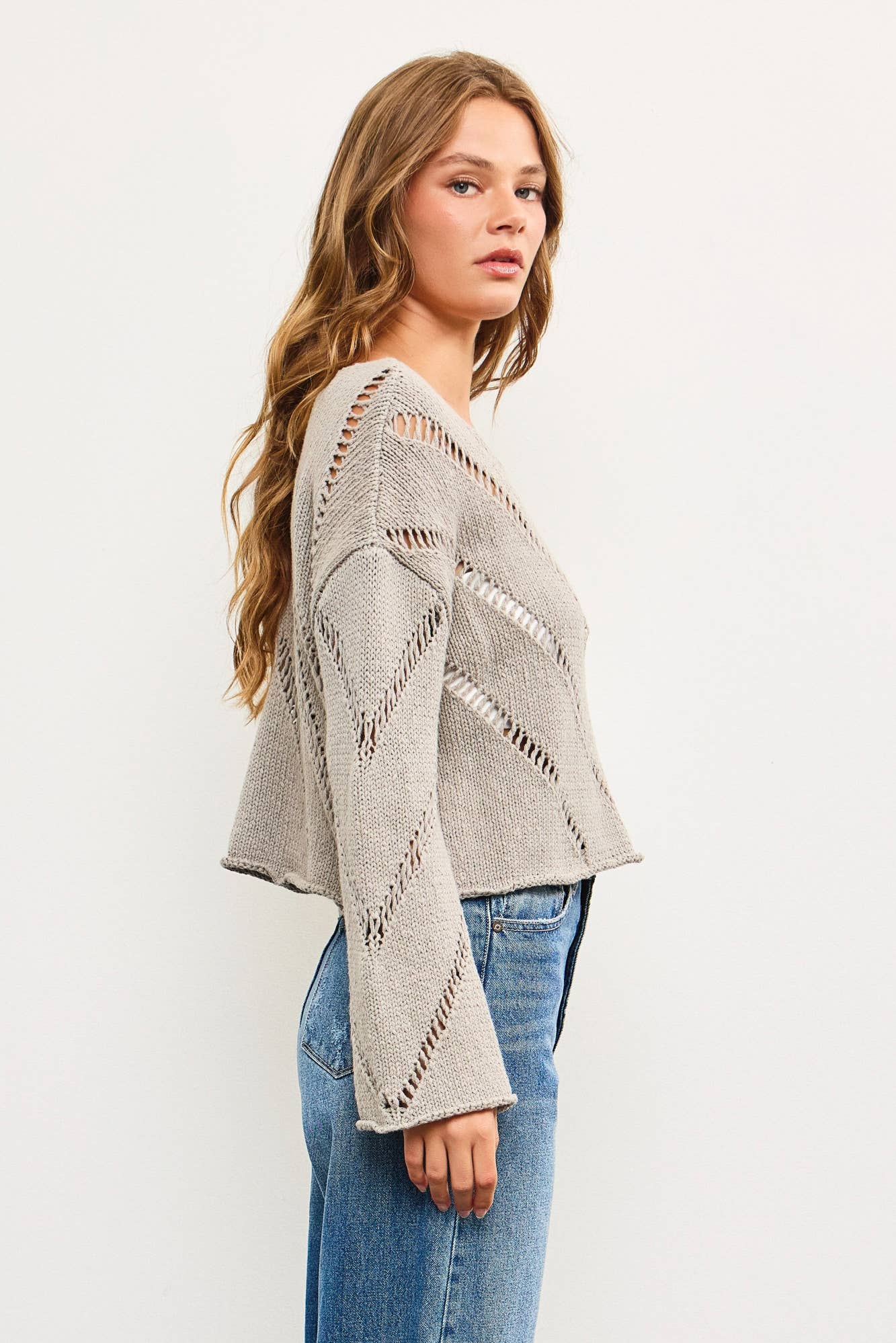 Ember Open Weave Knit Sweater