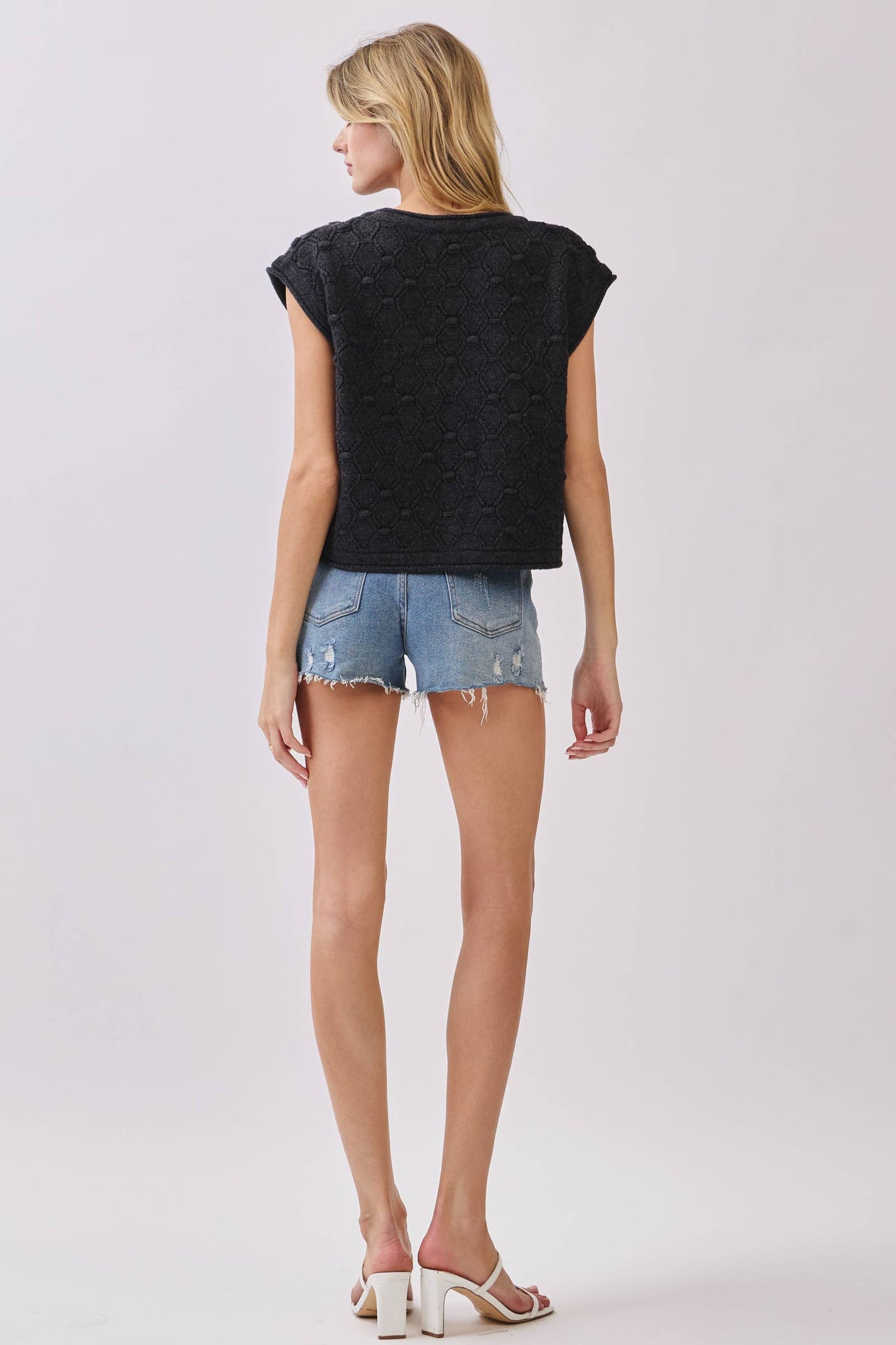 Melinda Short Sleeve Sweater Top