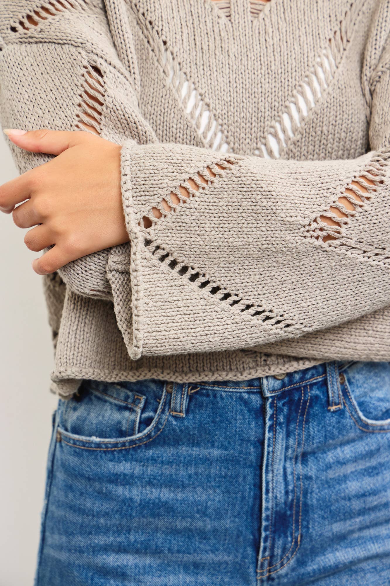 Ember Open Weave Knit Sweater