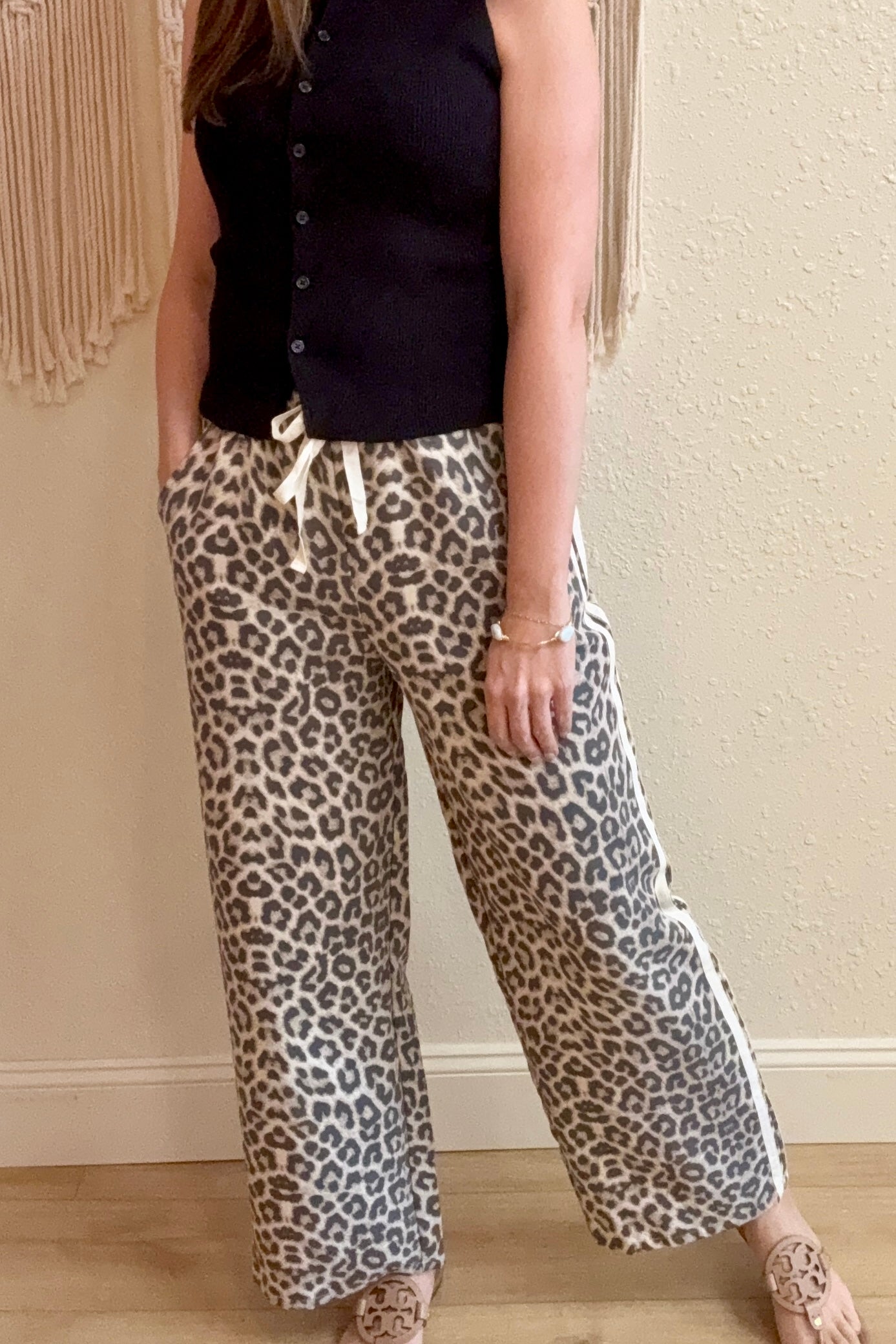 Emmory Leopard Track Pants