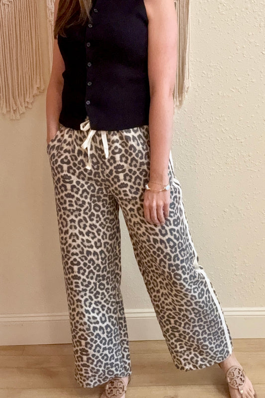 Emmory Leopard Track Pants