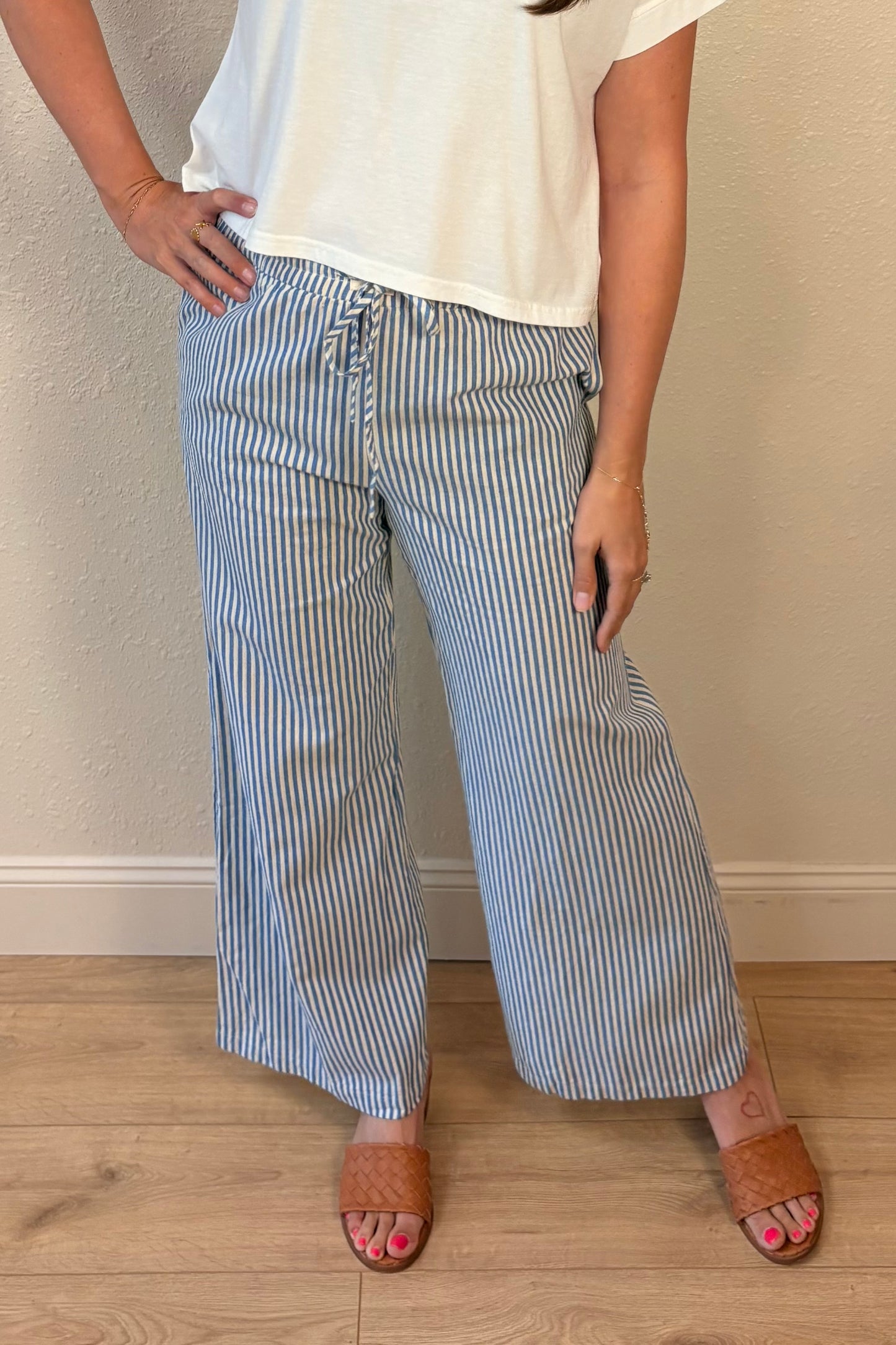 Emma Striped Wide Leg Pants