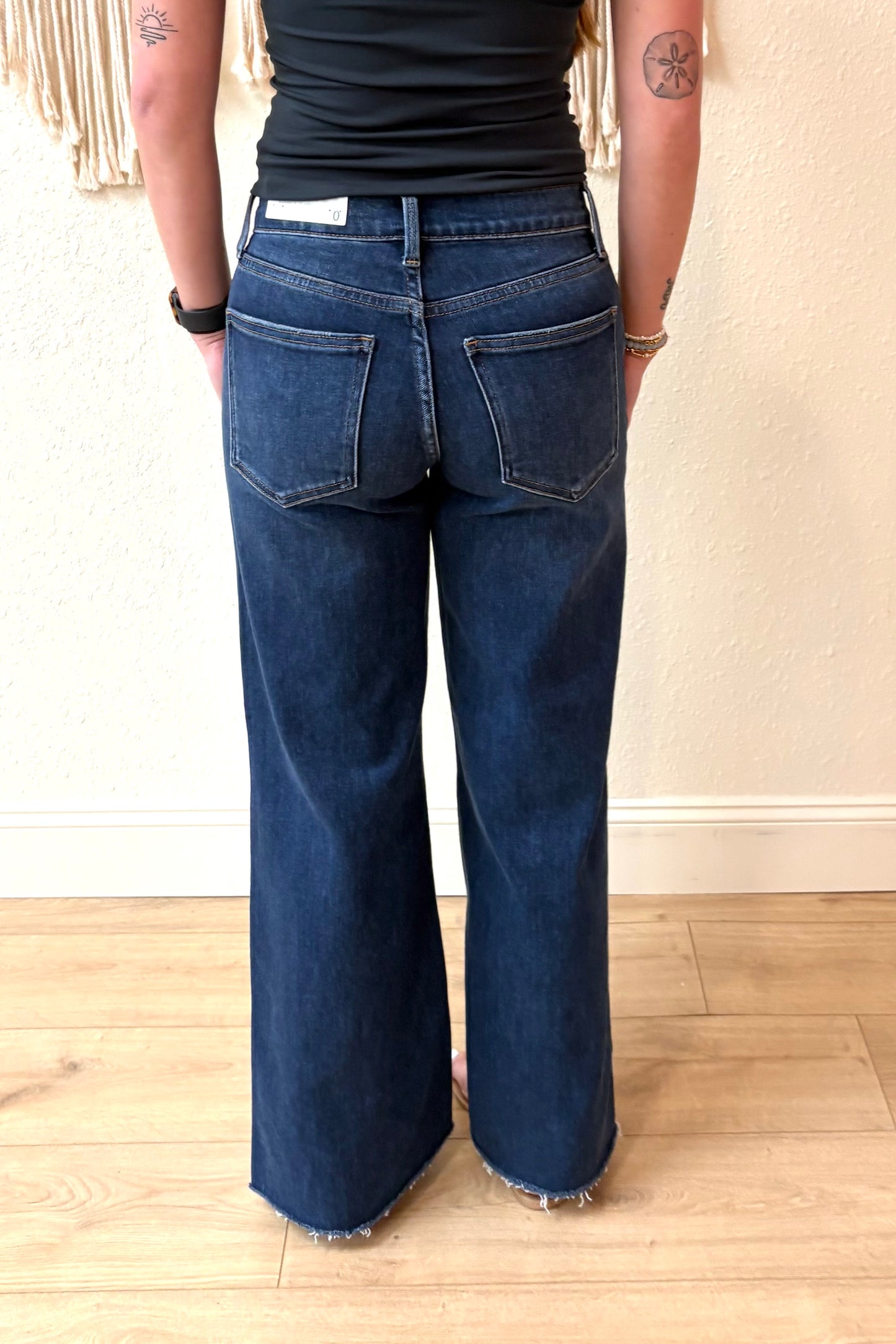 Just USA Slim Wide Leg Jeans