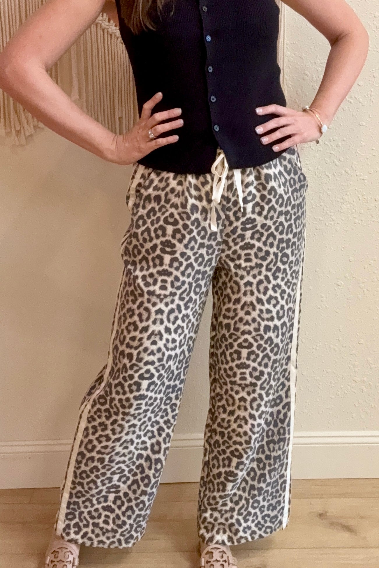 Emmory Leopard Track Pants