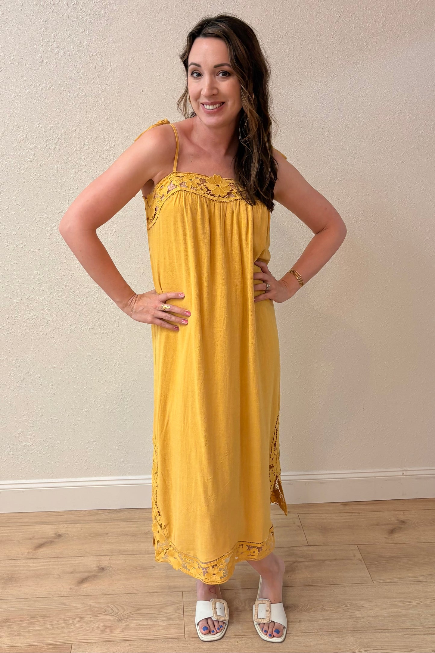 Willow Lace Trim Maxi Dress