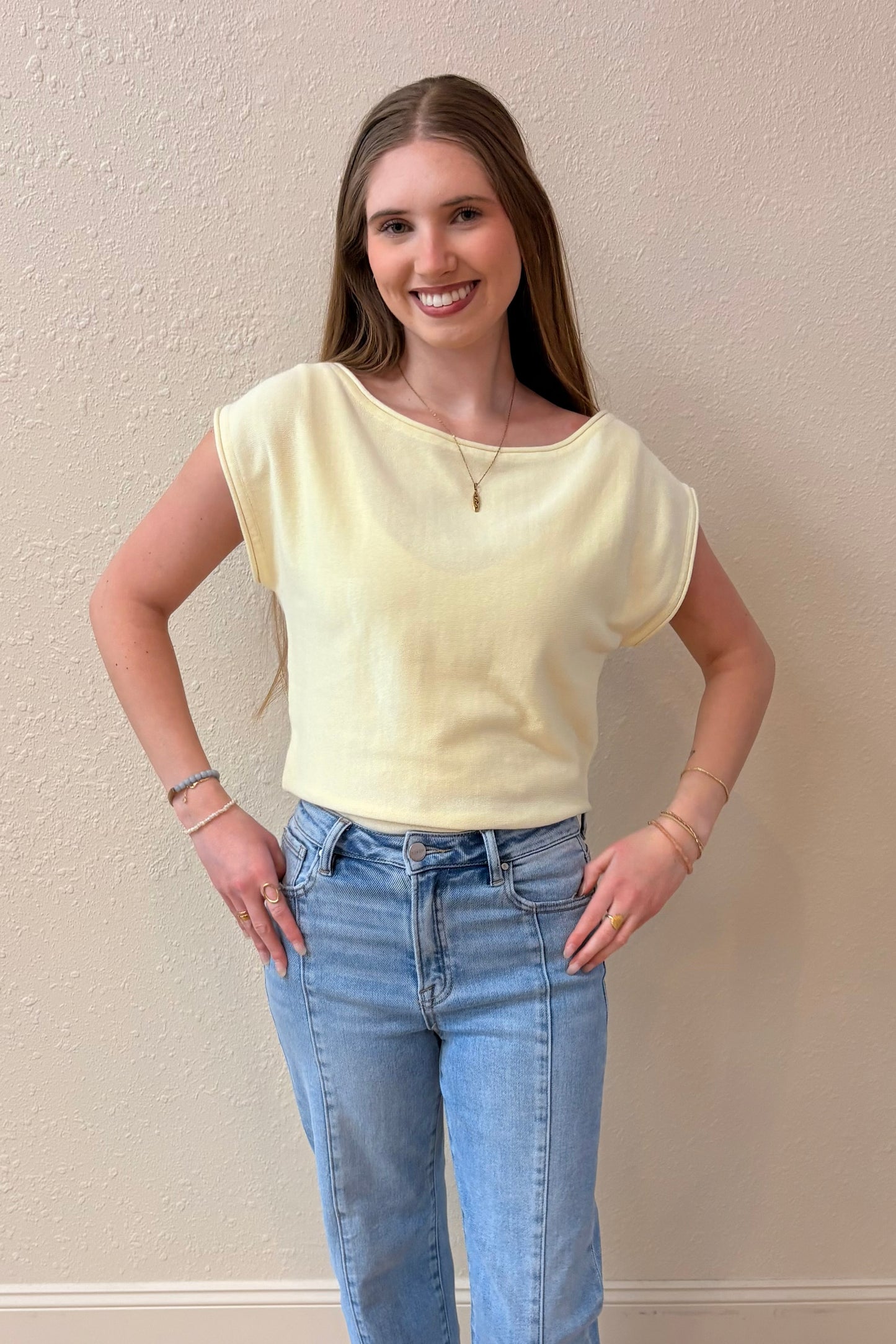 Emily Boat Neck Knit Top
