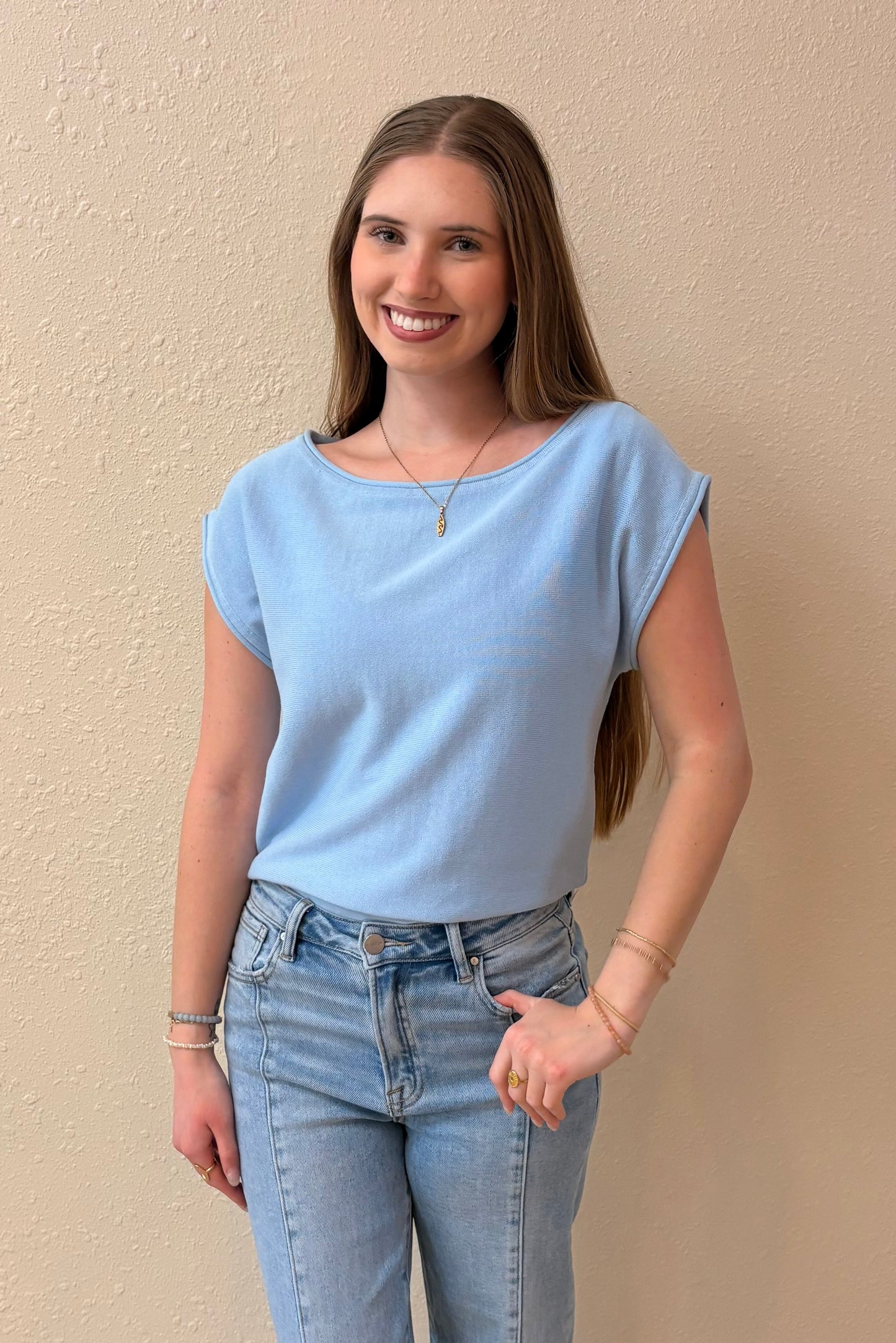 Emily Boat Neck Knit Top