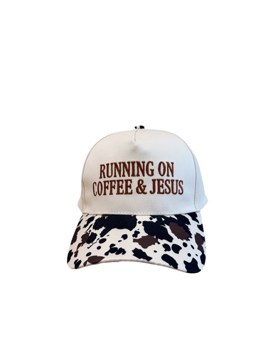 Running On Coffee & Jesus Trucker Hat