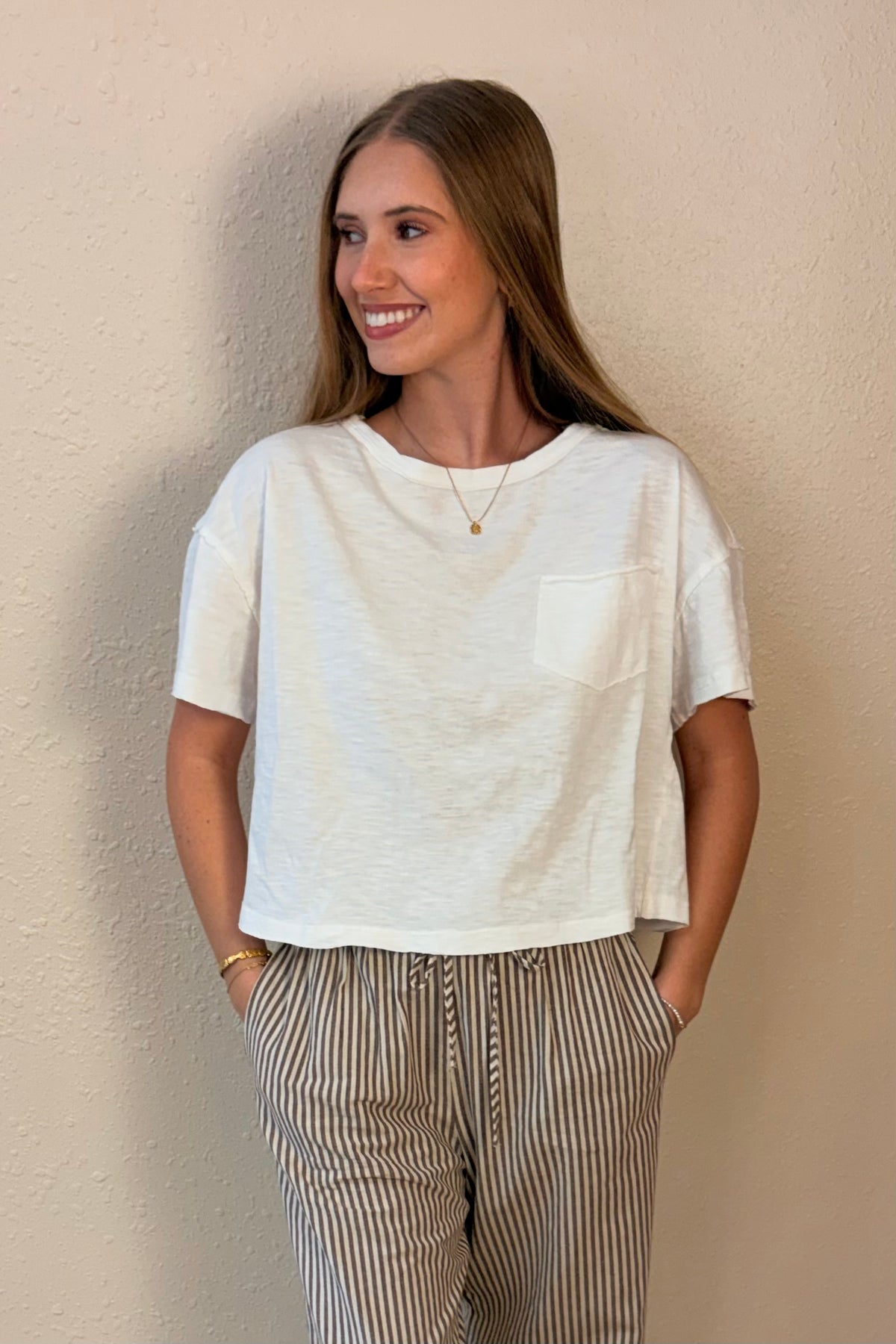 Kim Exposed Seam Pocket T-Shirt