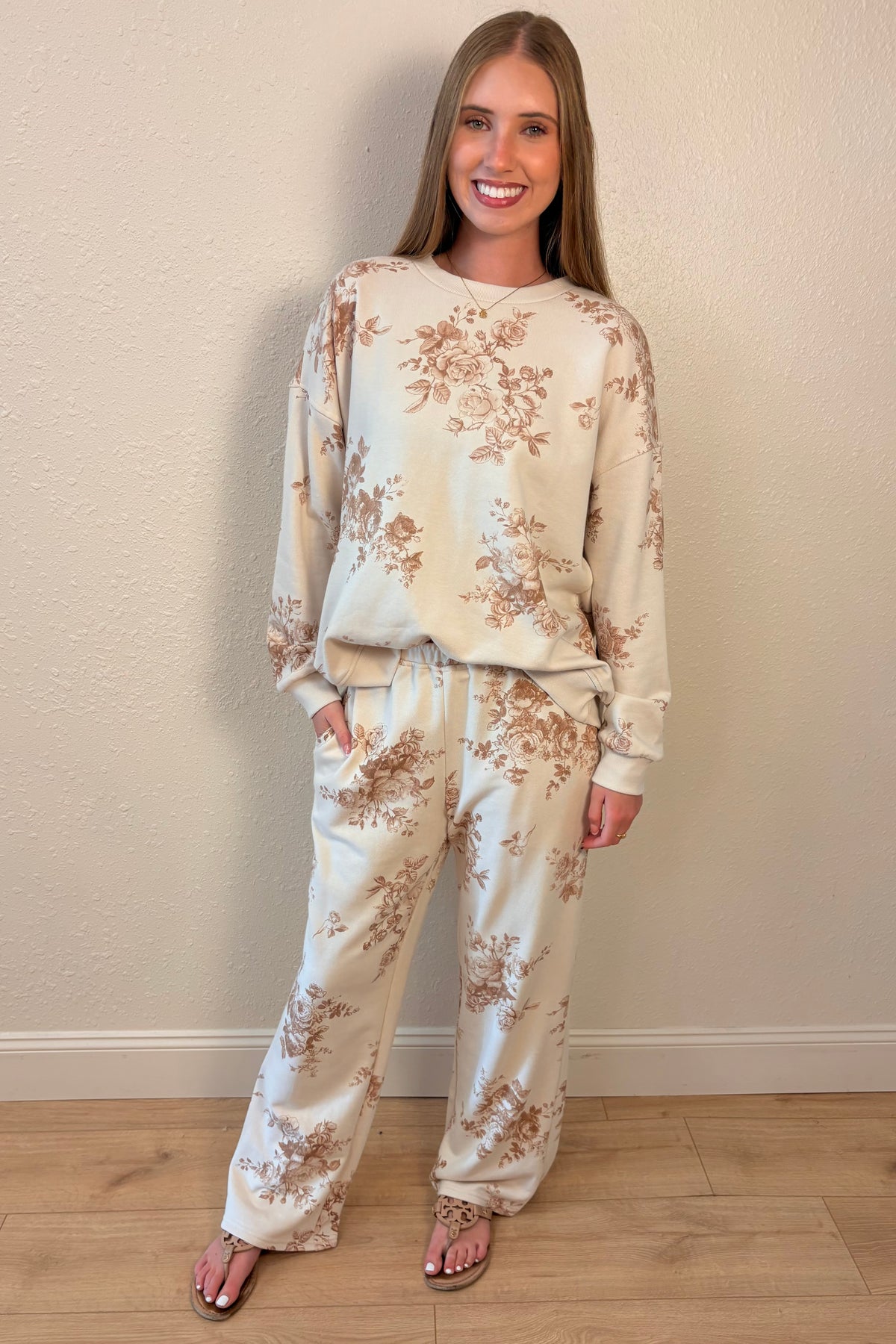 Suzie Brown Floral Sweatshirt