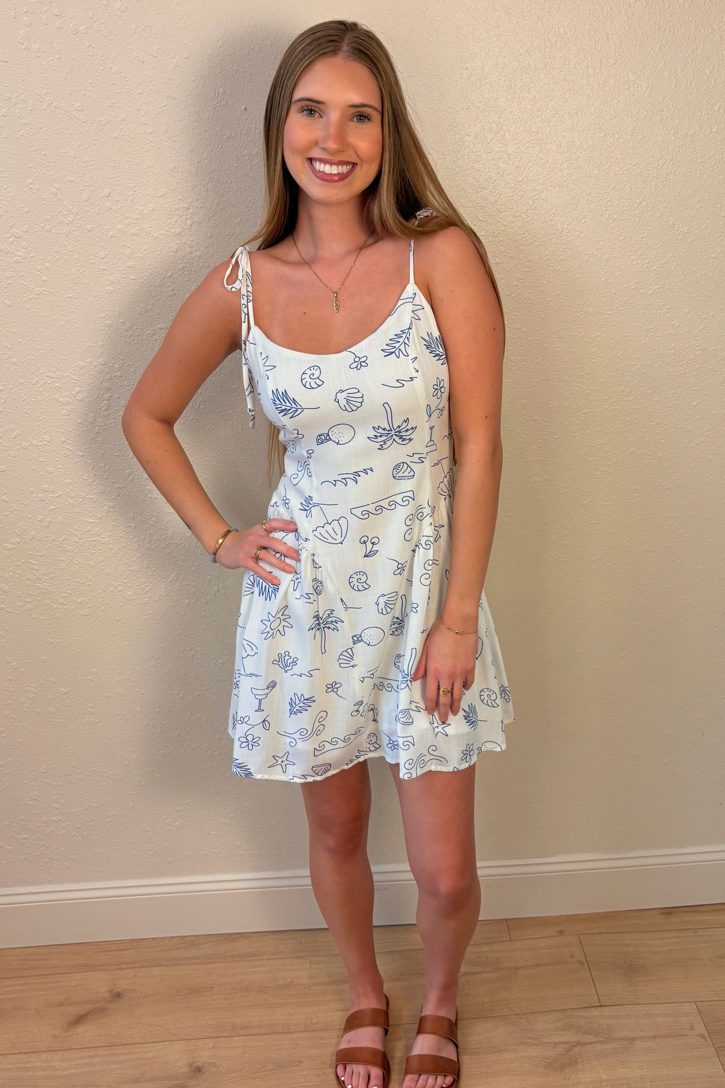 Bella Summer Print Sundress