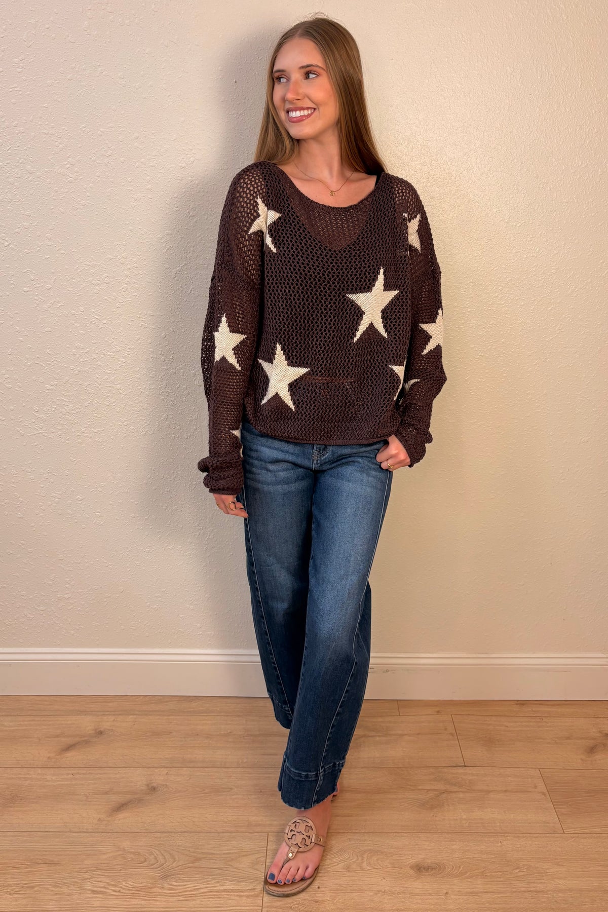 Sabrina Crochet Star Sweater