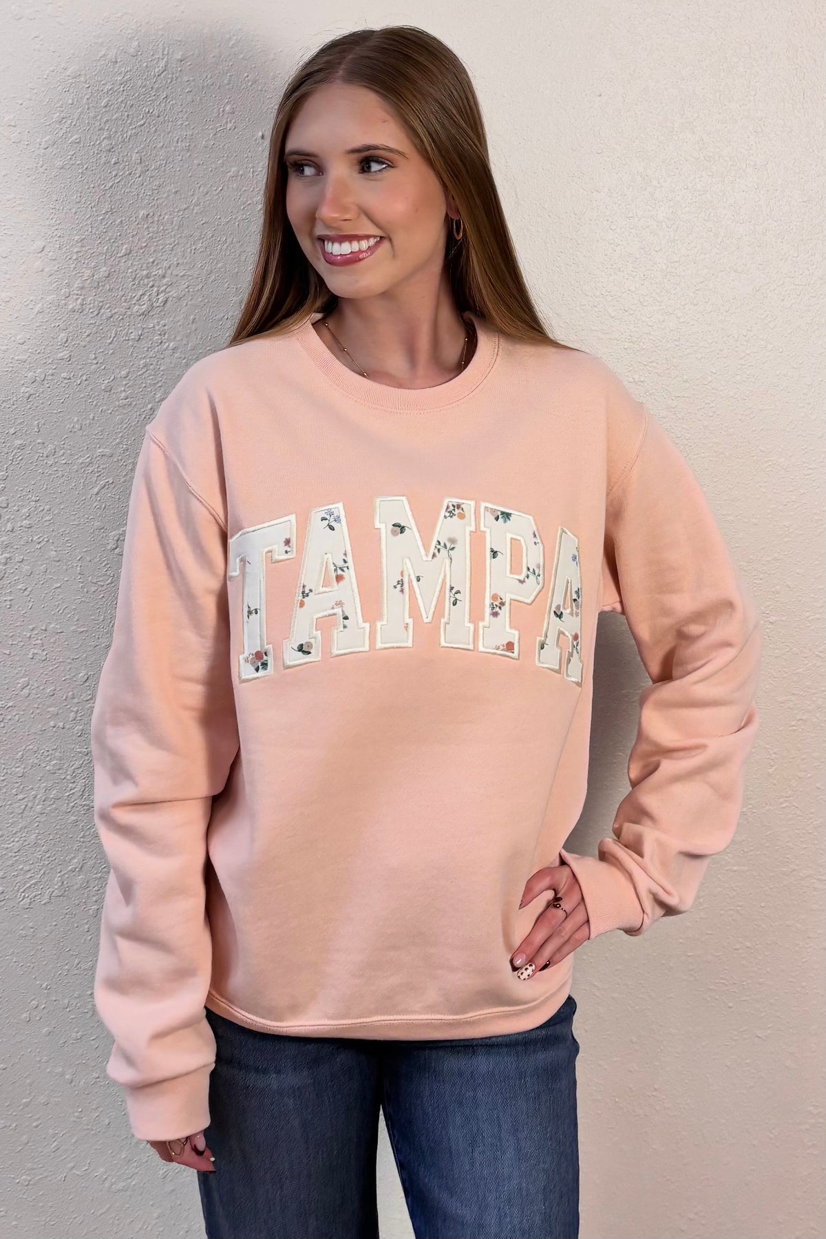 Tampa Applique Embroidered Sweatshirt