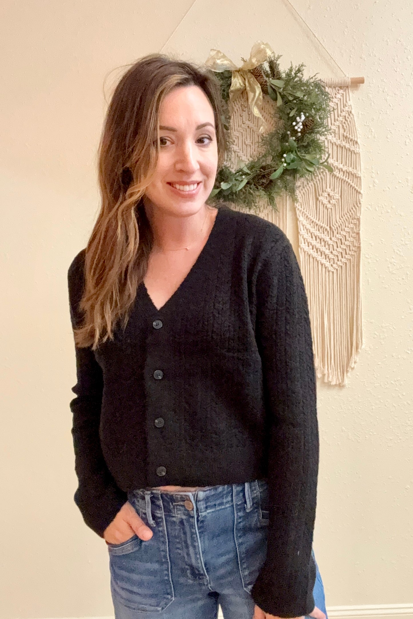 Blaire Cropped Cardigan Sweater