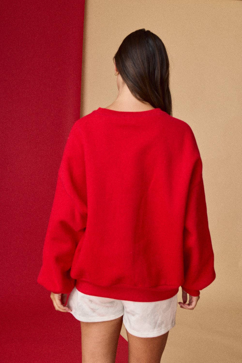 Merry Gingham Holiday Sweatshirt