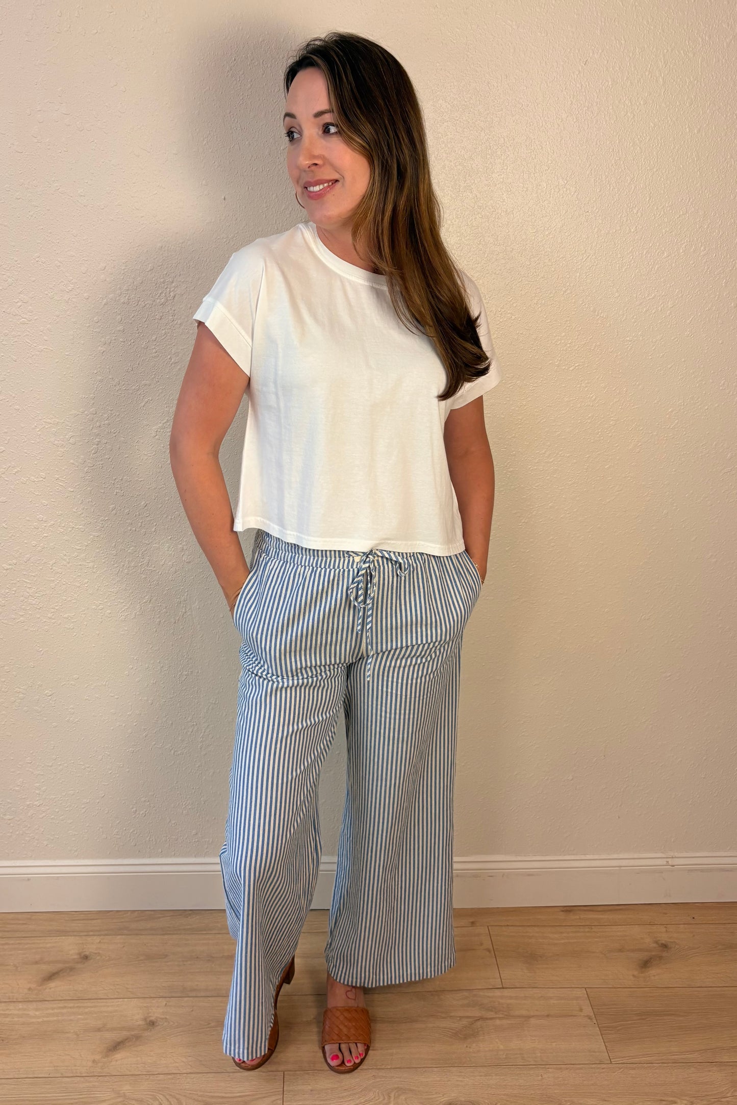 Emma Striped Wide Leg Pants