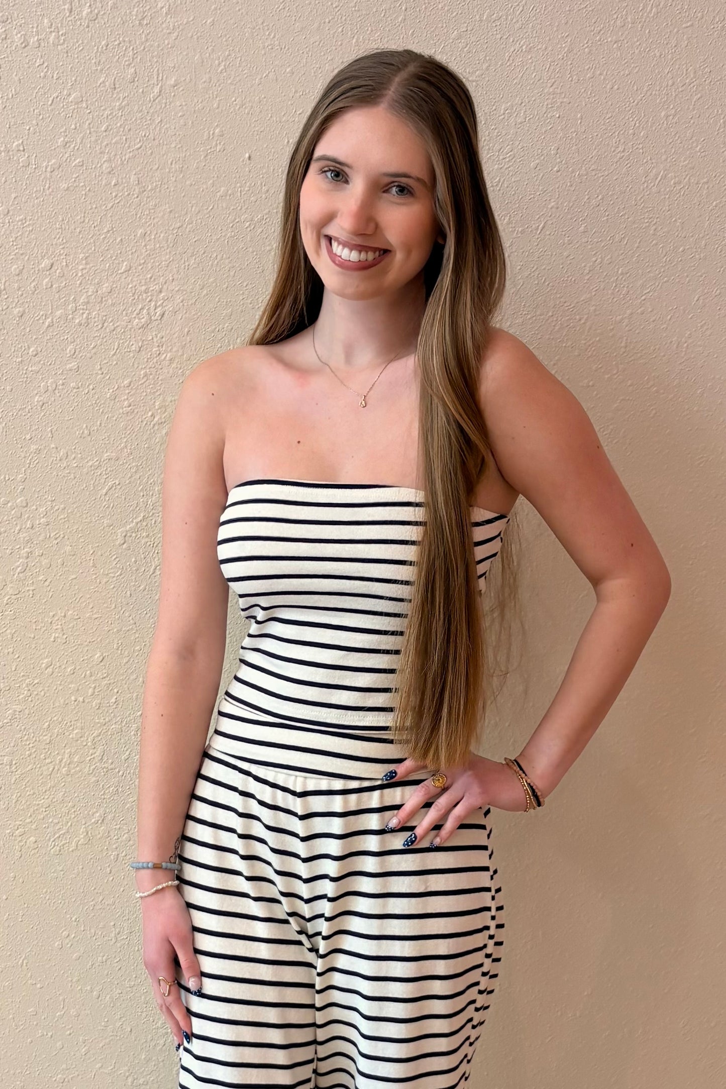 Nadine Stripe Tube Top