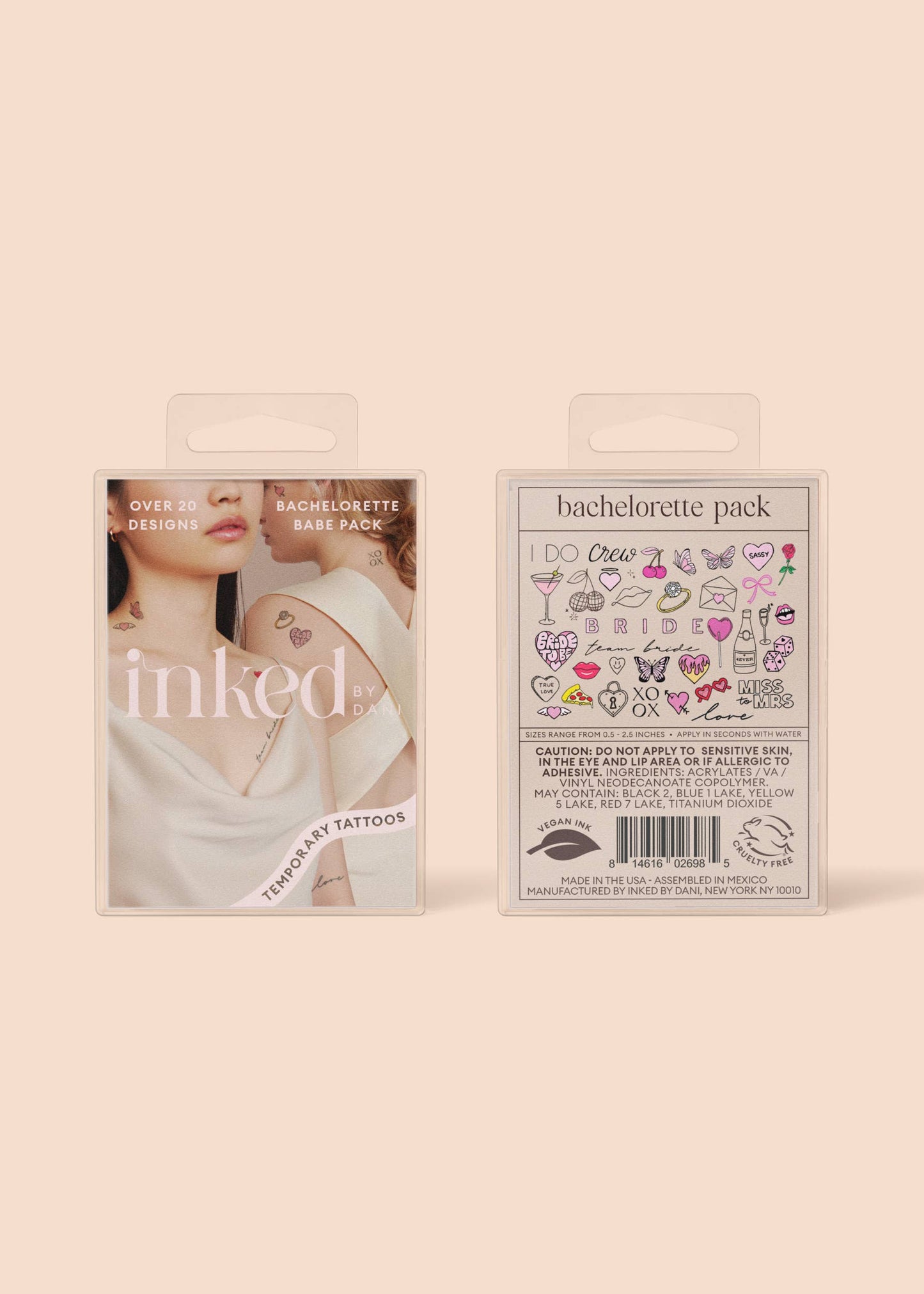 Bachelorette Babe Temporary Tattoo Pack