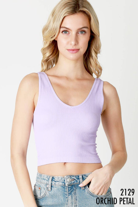 Reversible Ribbed Tank Top