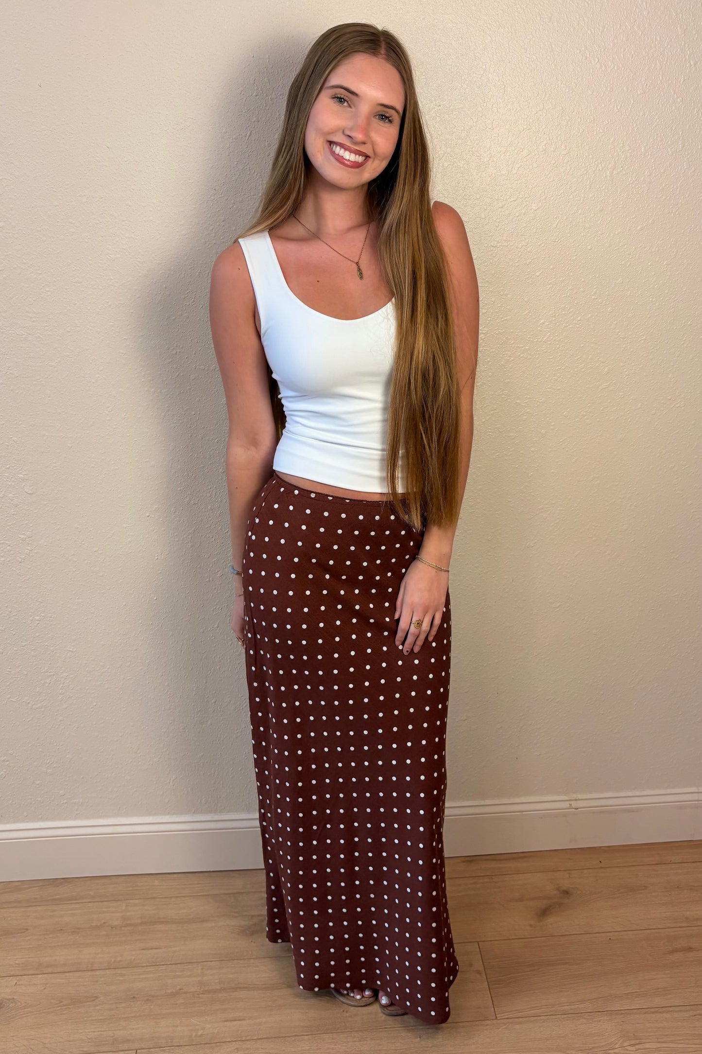 Delilah Polka Dot A-Line Skirt
