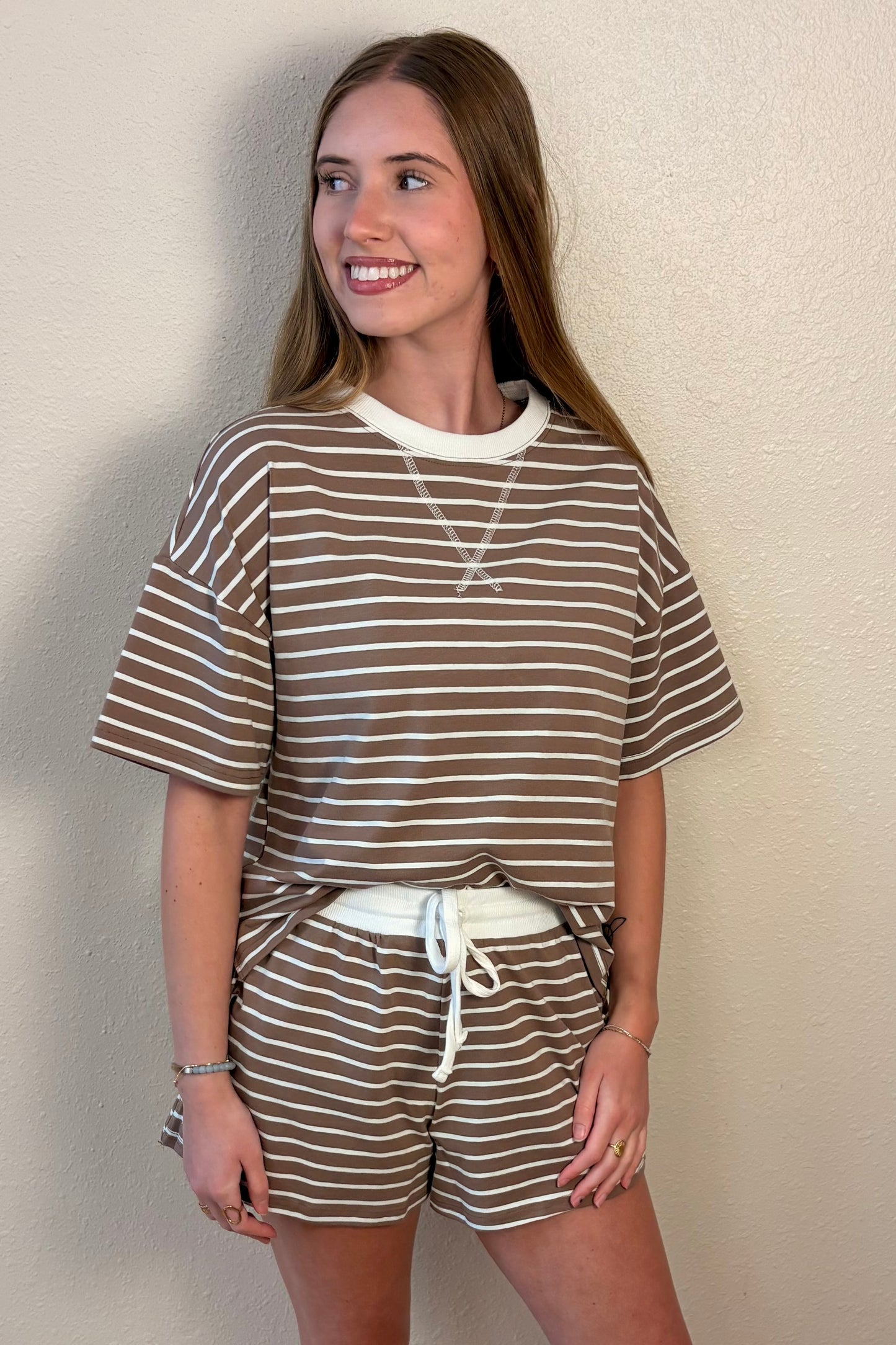 Blakely Stripe Lounge Shorts