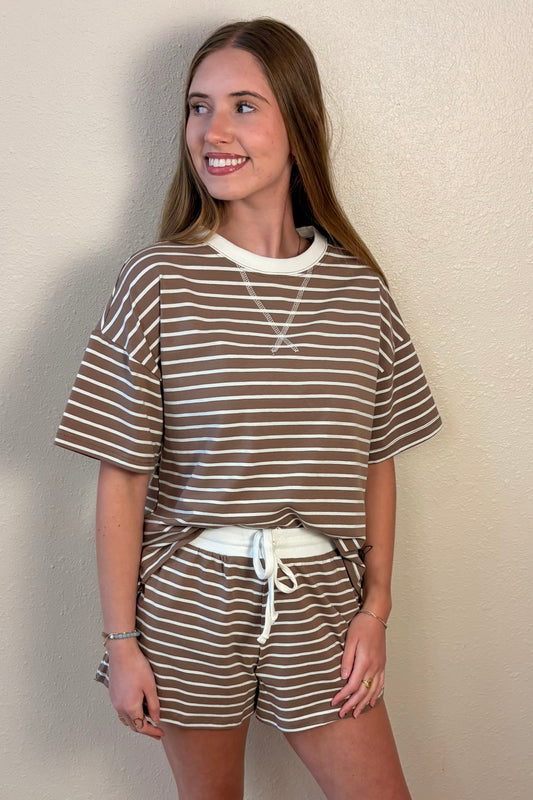 Blakely Stripe Lounge Shorts