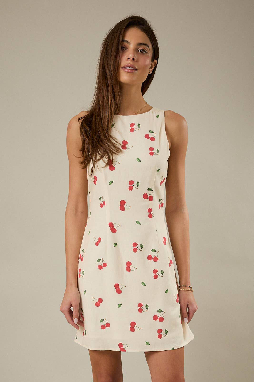 Morgan Cherry Printed Mini Dress