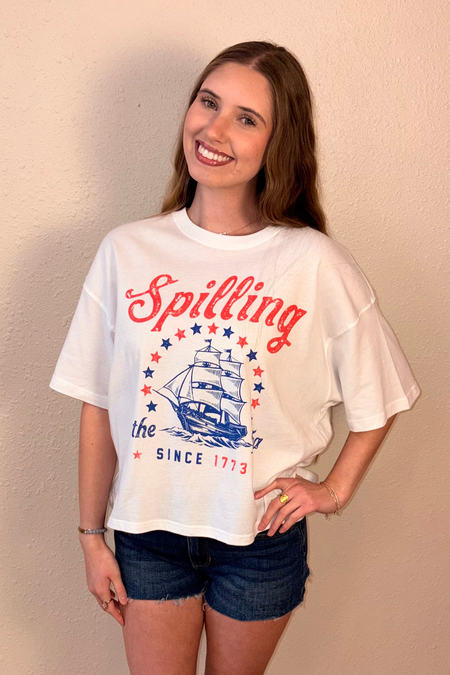 Spilling the Tea Graphic T-Shirt