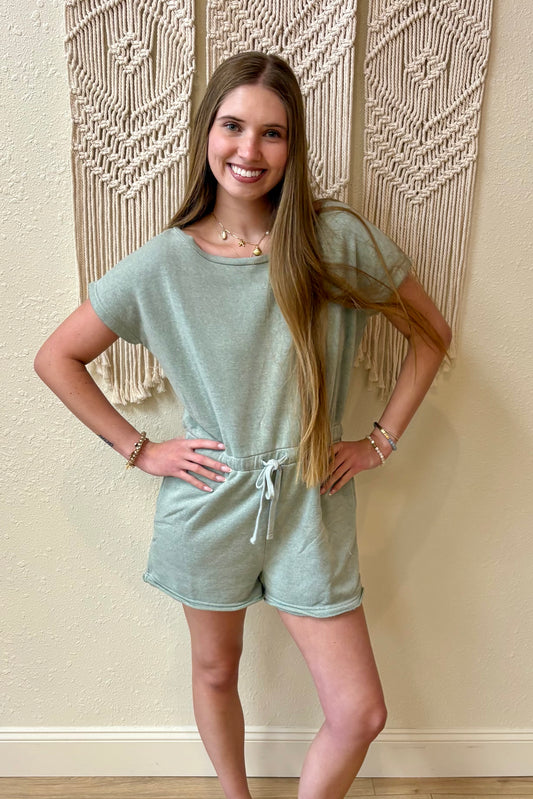 Tory Drawstring Waist Romper