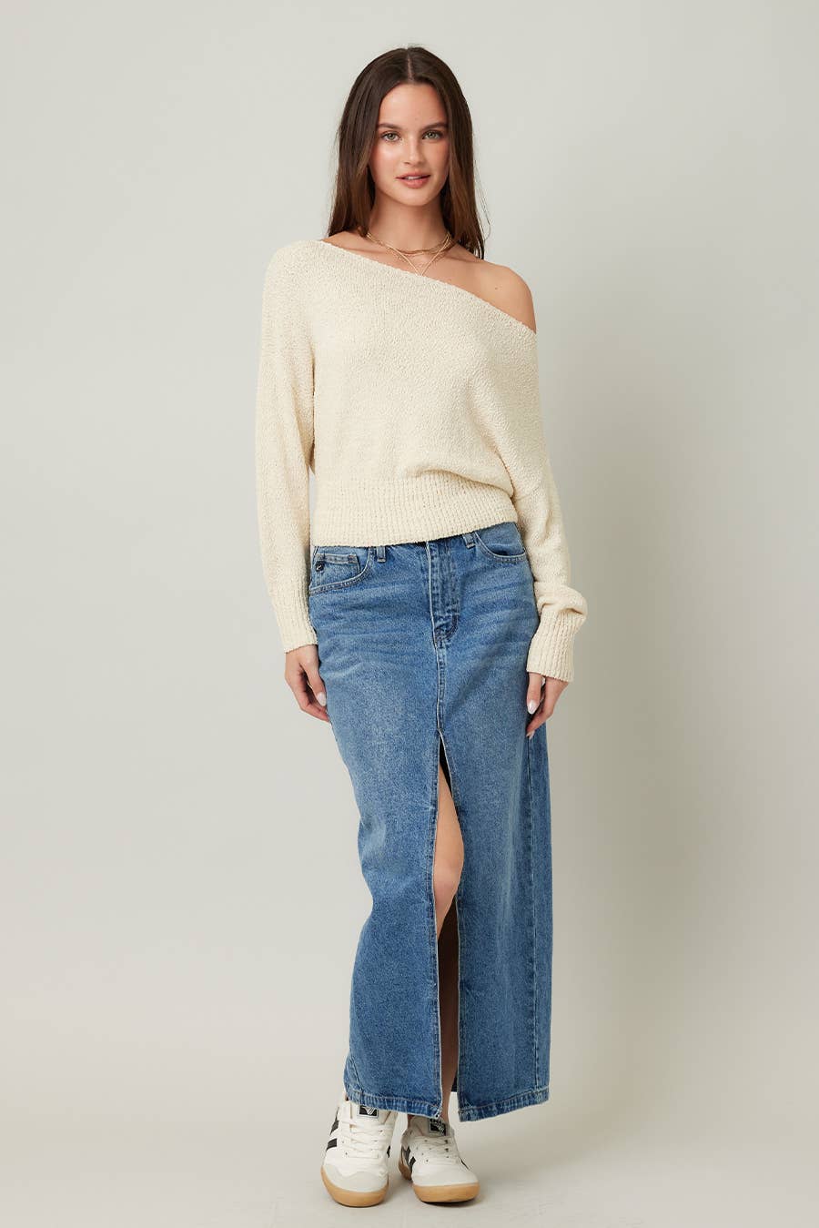 Nova Knit Off Shoulder Sweater
