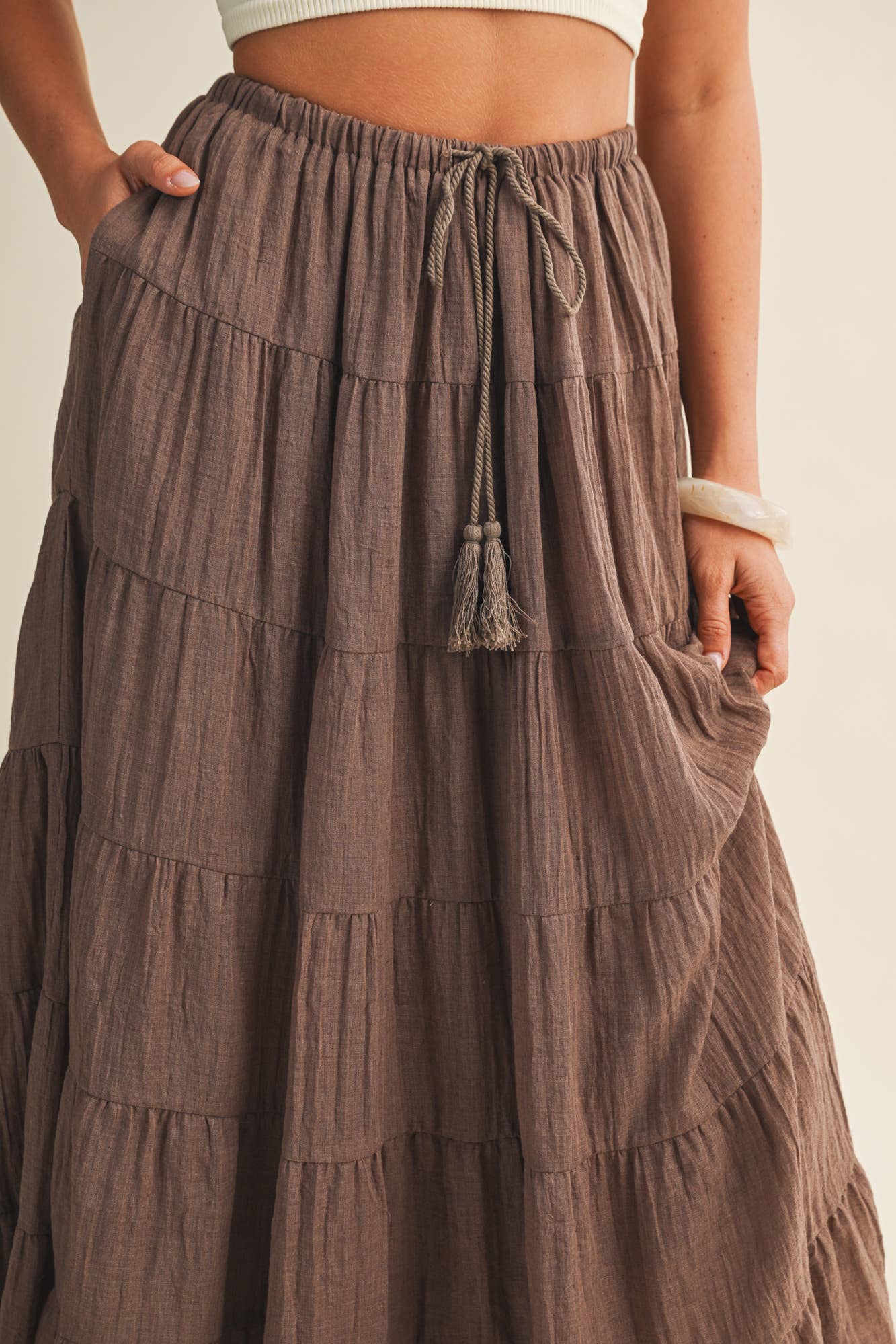Carina Tiered Maxi Skirt