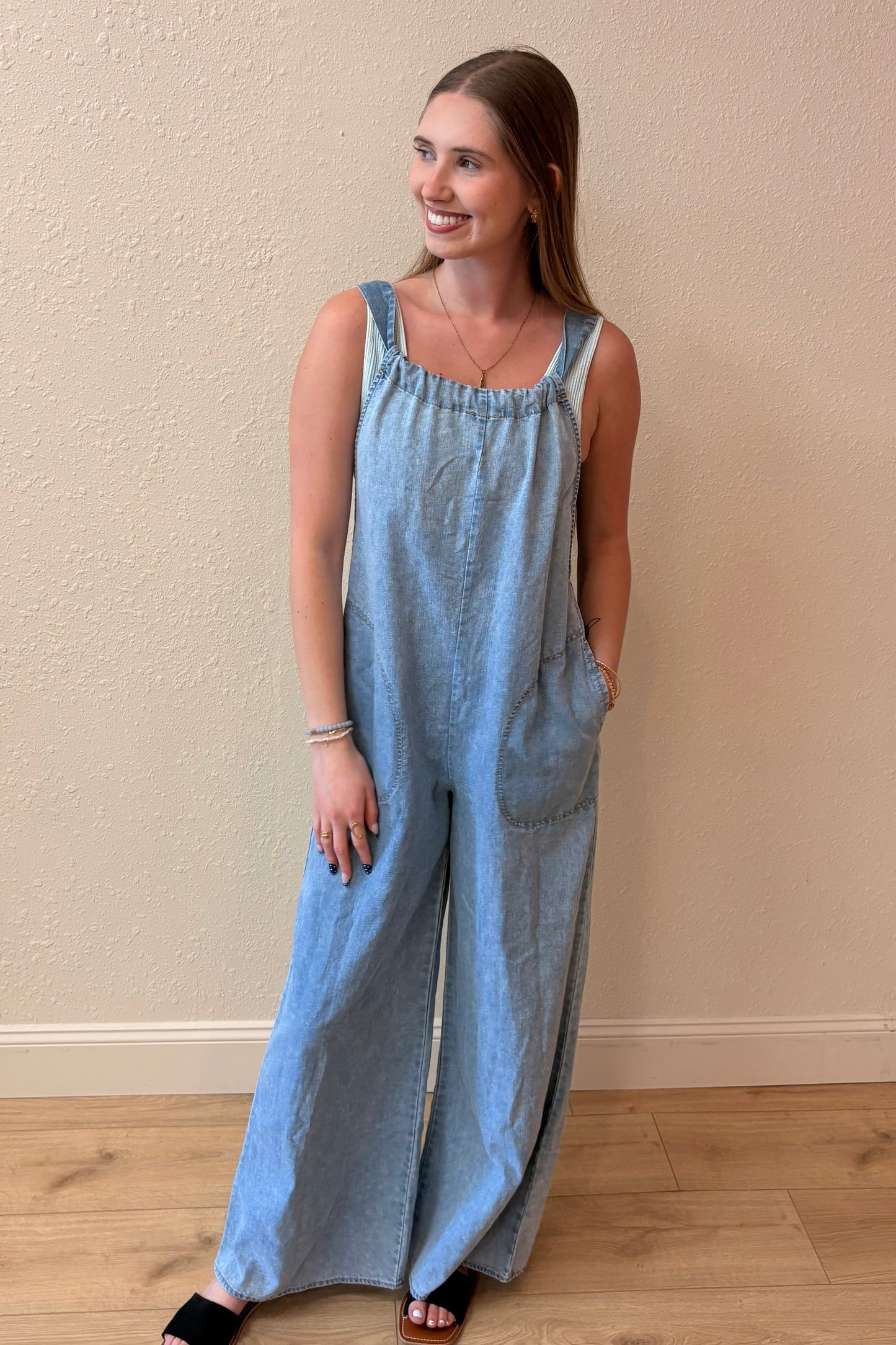 Meadow Washed Chambray Jumpsuit