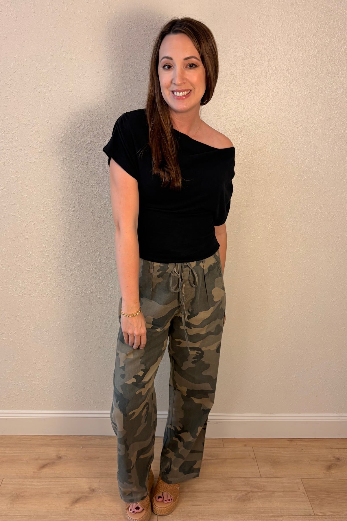 Jillian Black Off the Shoulder Top