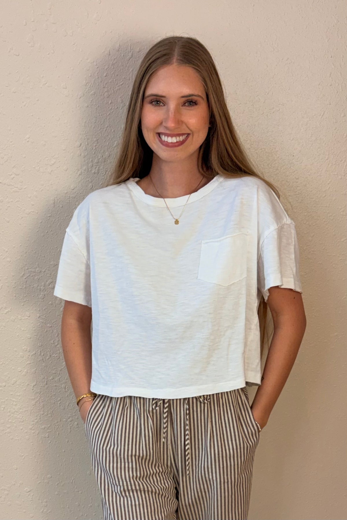 Kim Exposed Seam Pocket T-Shirt