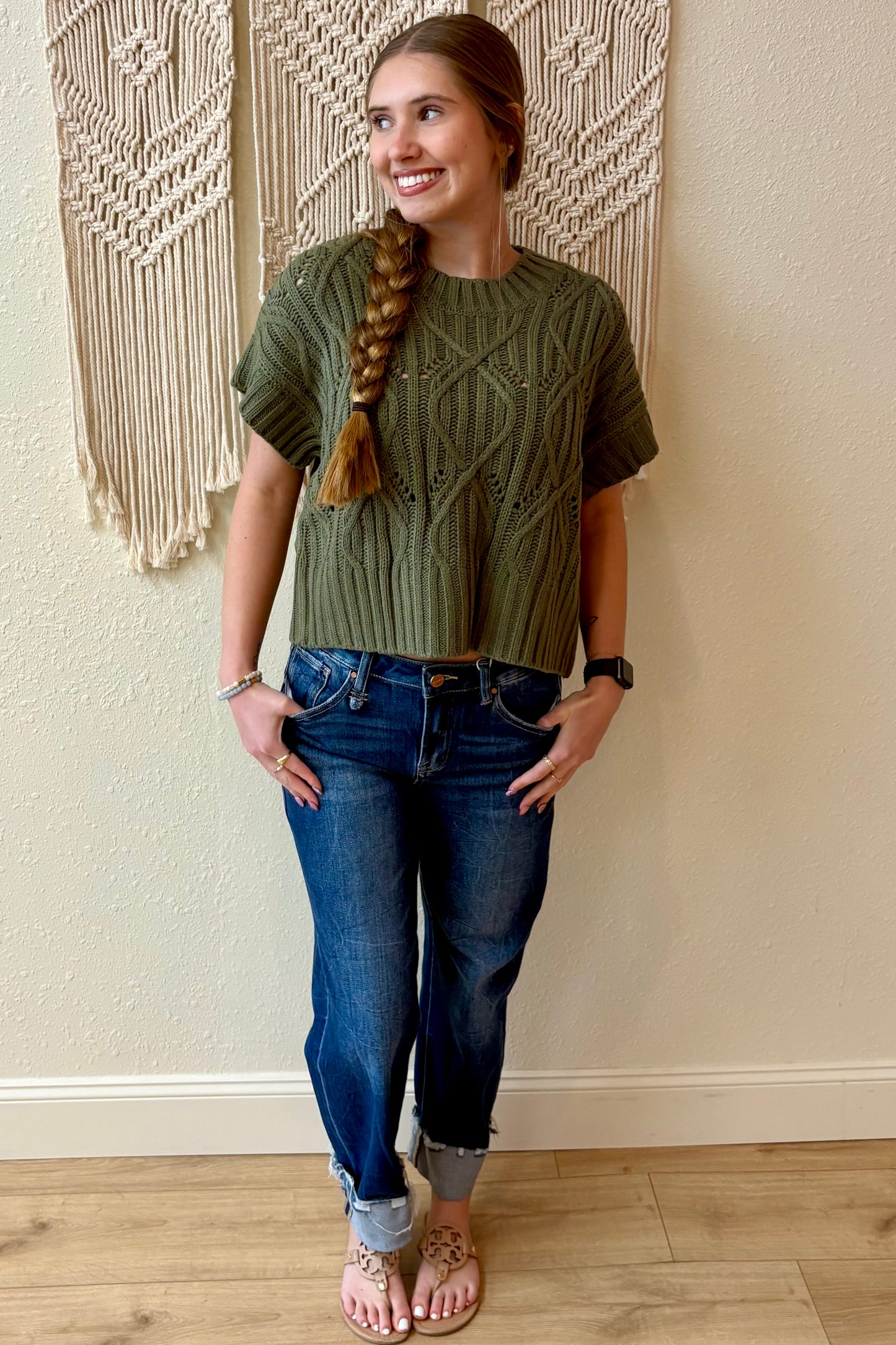 Sienna Short Sleeve Knit Sweater