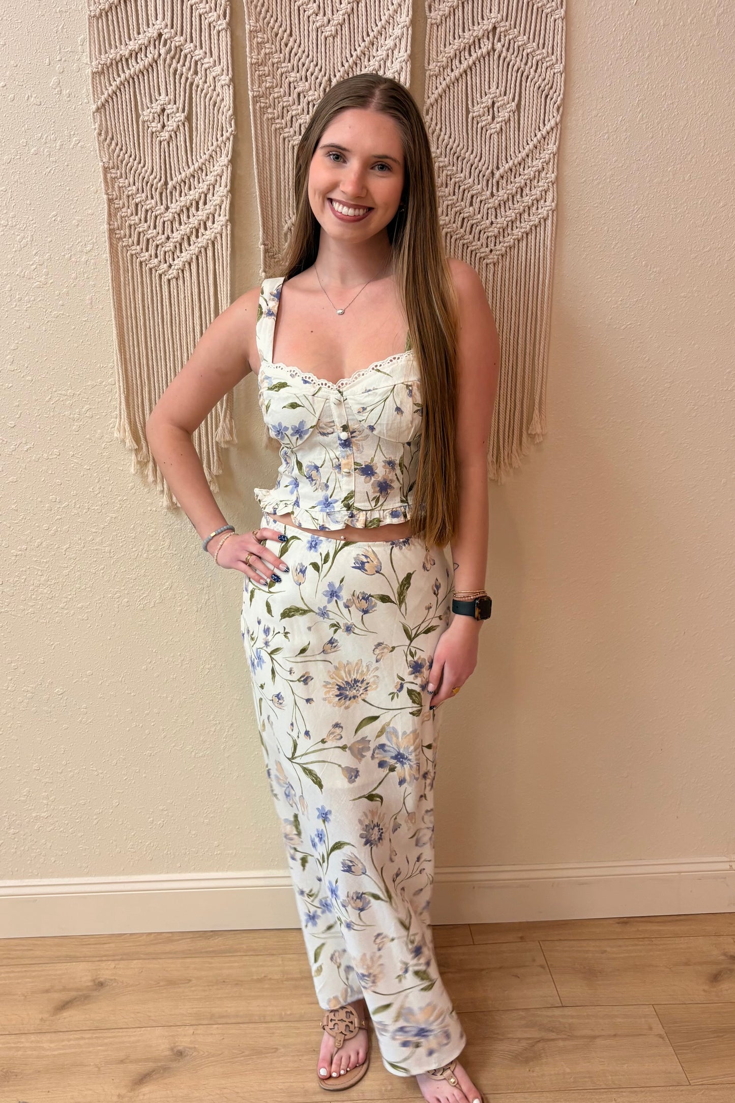 Anna Floral Maxi Skirt