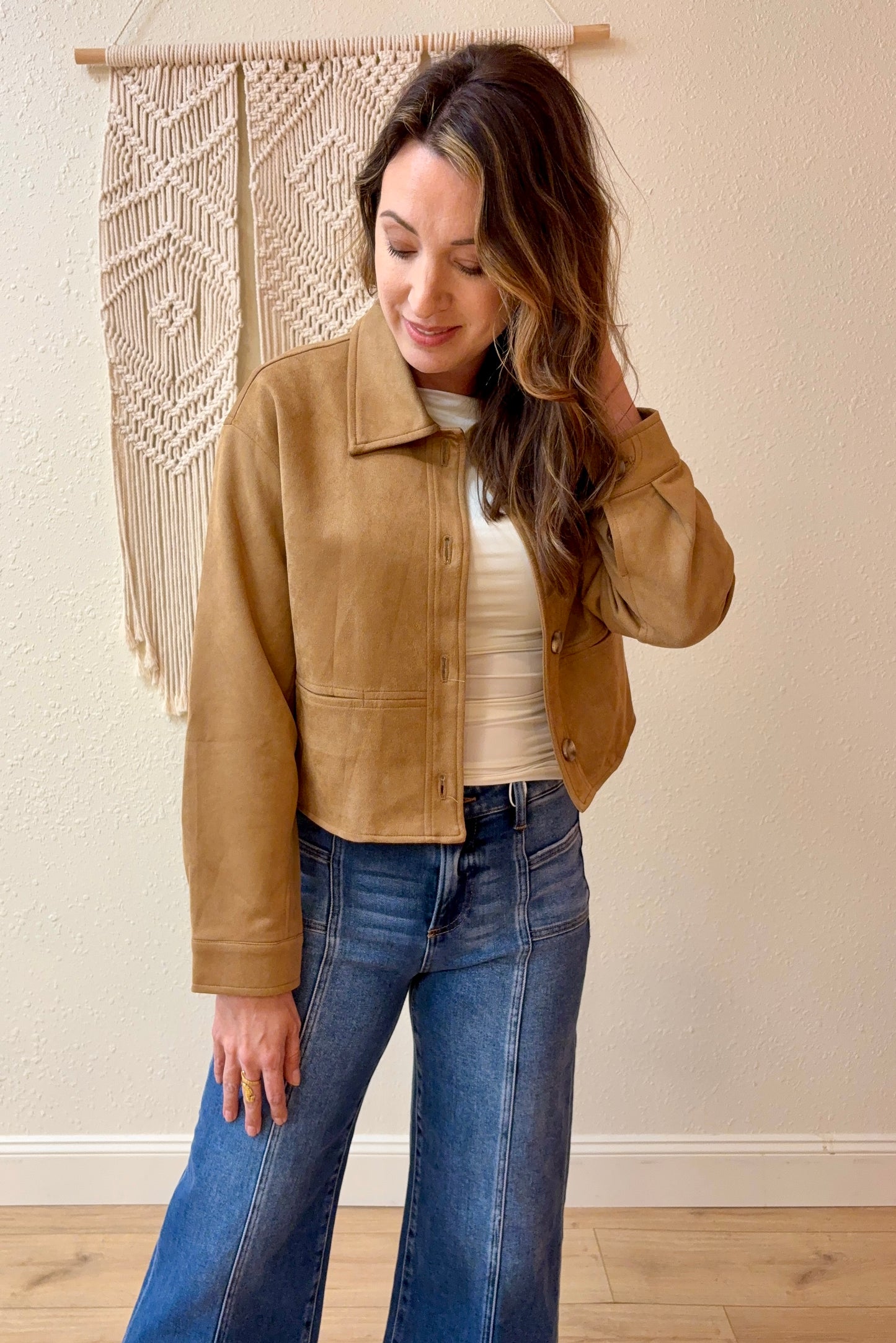 Carmela Faux Suede Jacket