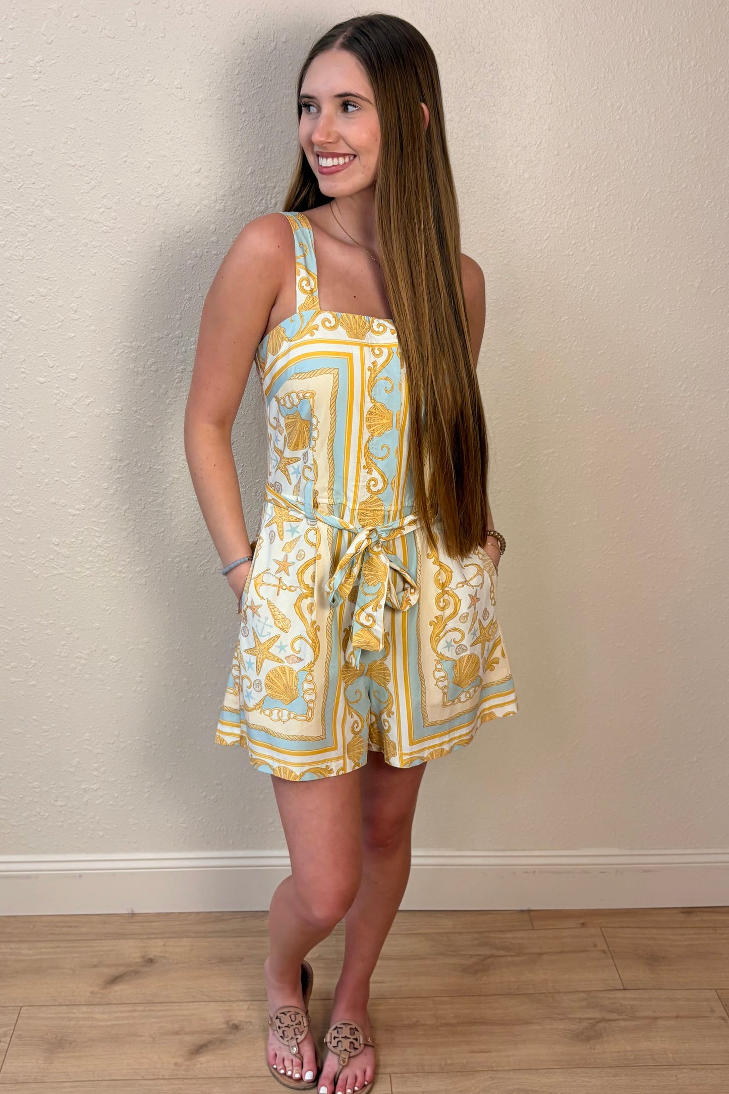 Kalani Beachy Print Romper