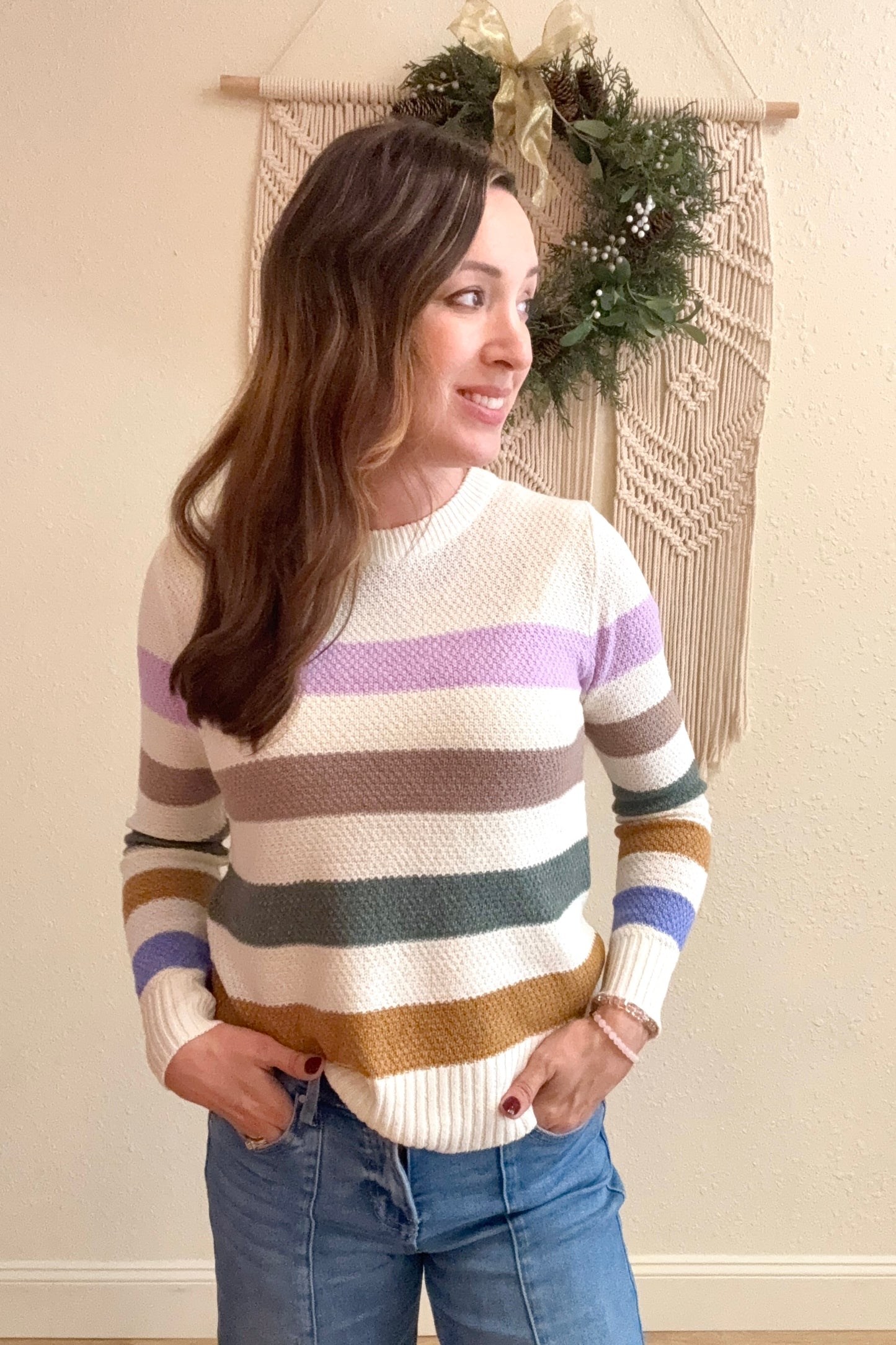 Mallory Multi Stripe Sweater