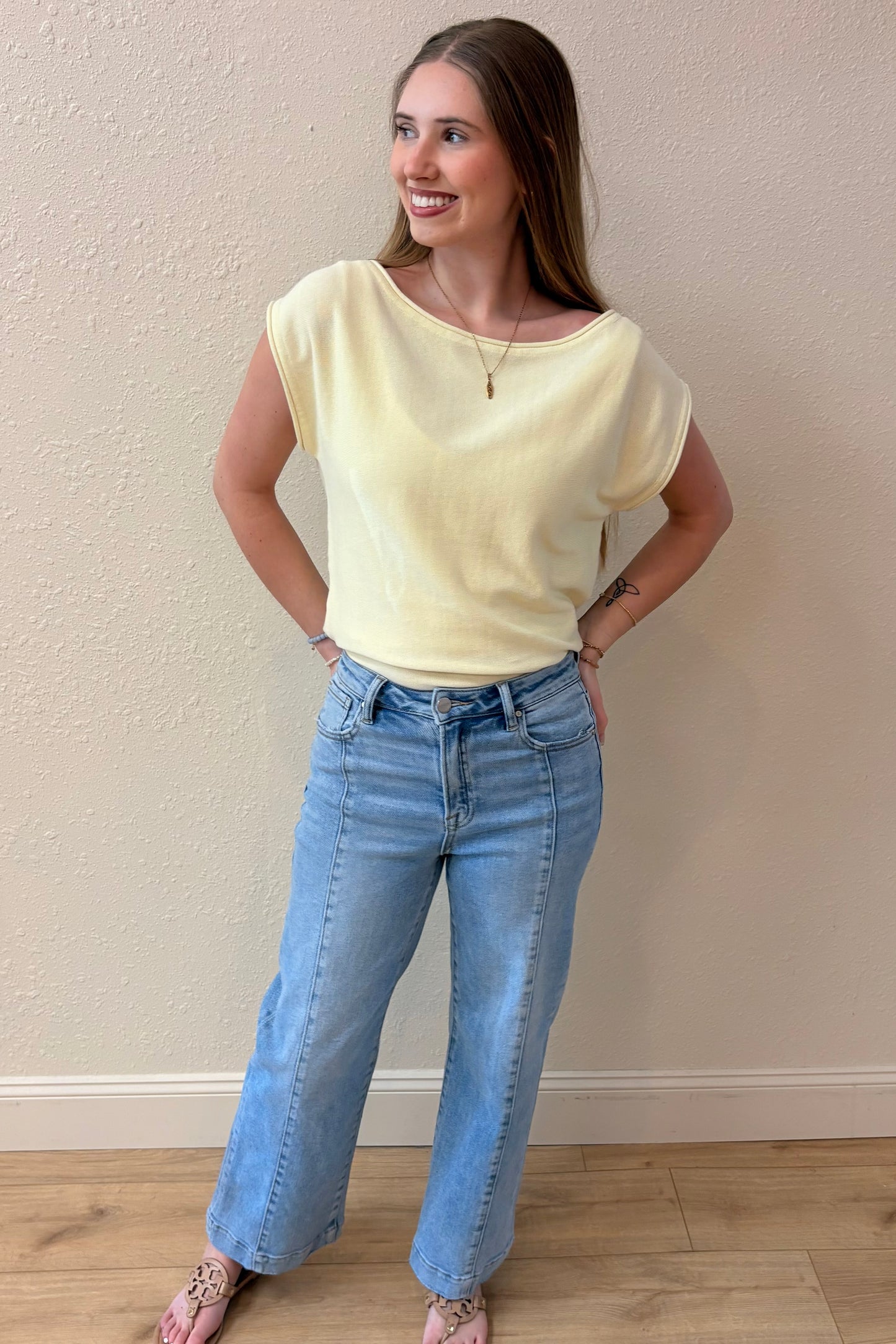 Emily Boat Neck Knit Top