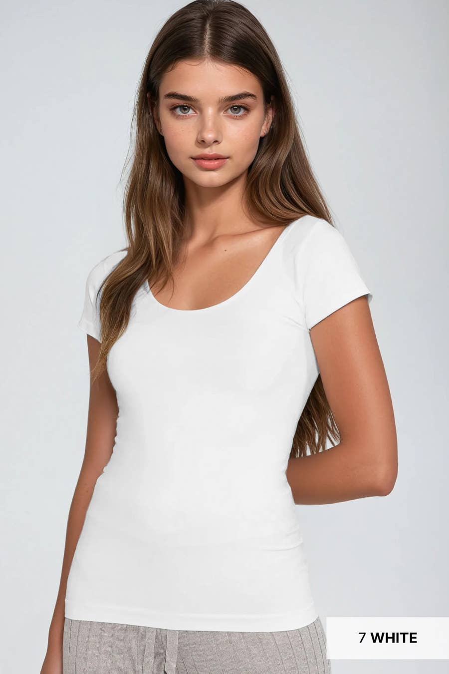 The Essential Cap Sleeve Scoop Neck Top