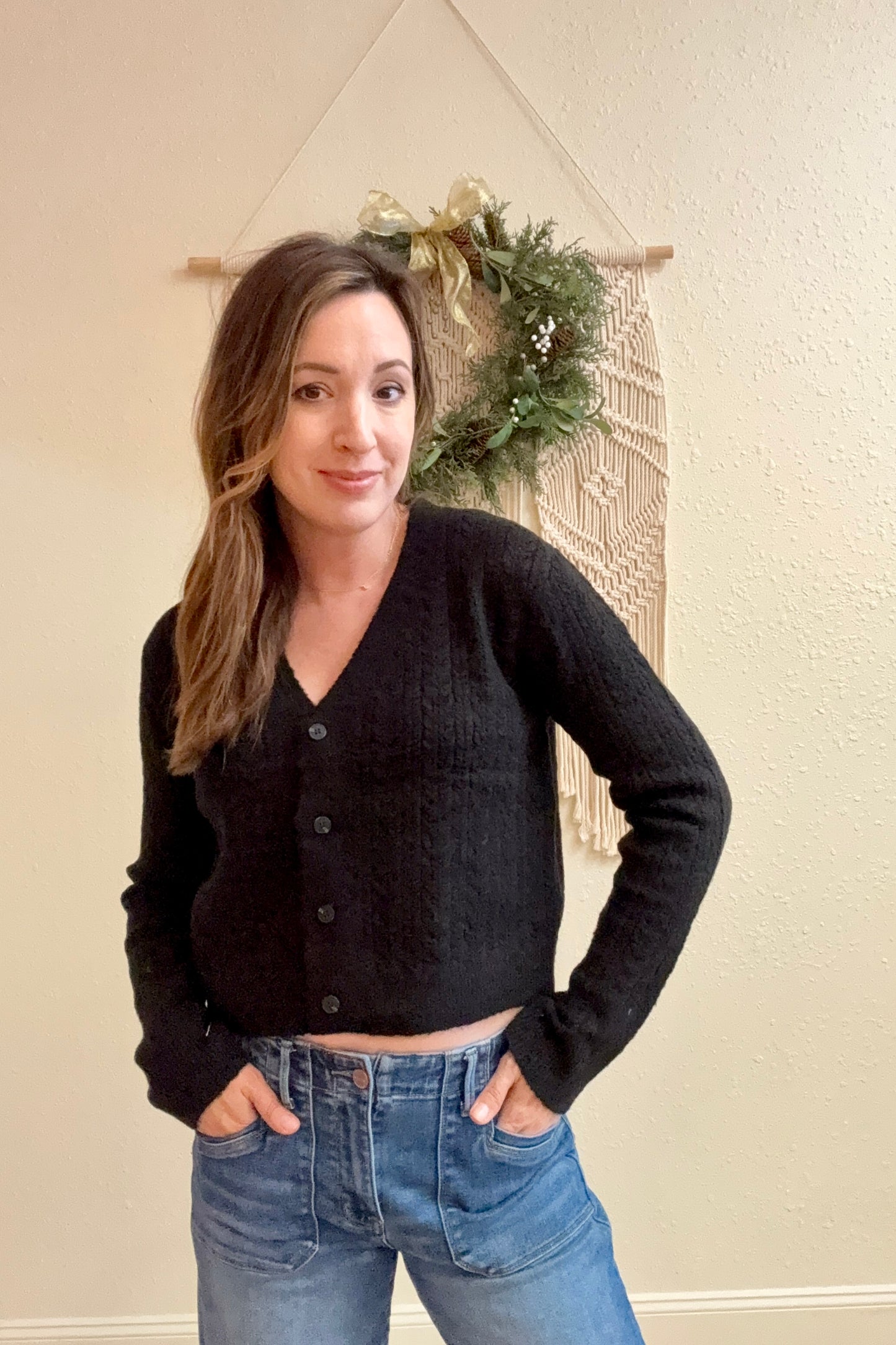 Blaire Cropped Cardigan Sweater