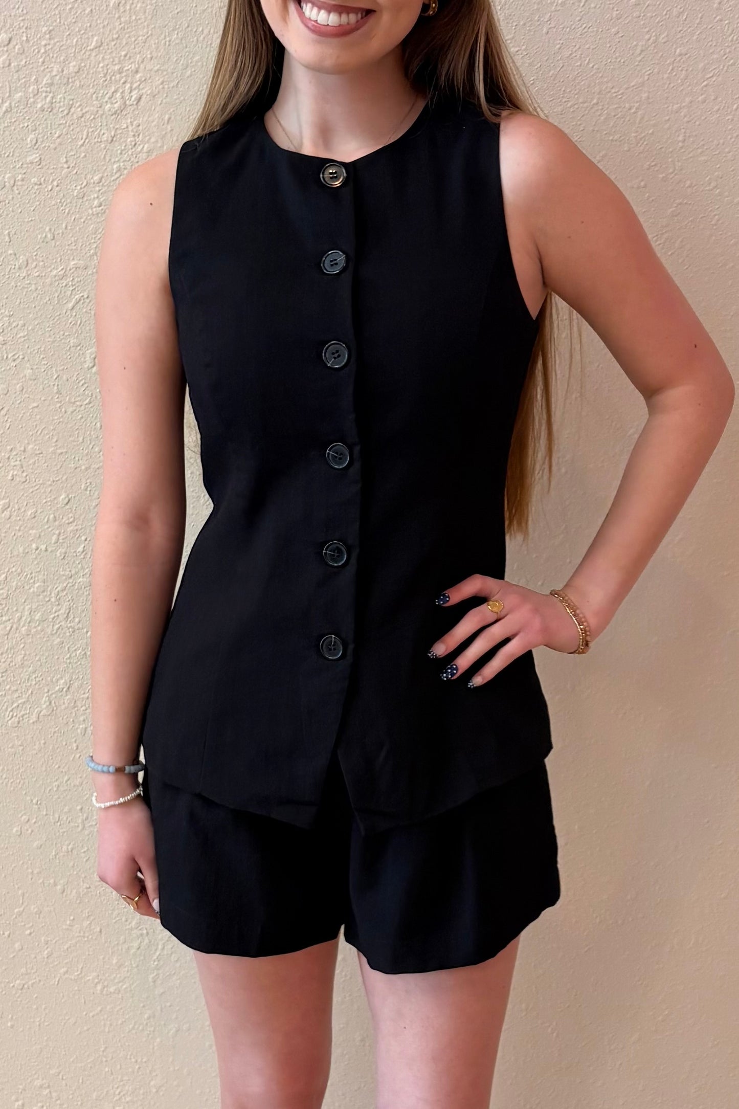 Kate Linen Blend Tie Front Shorts