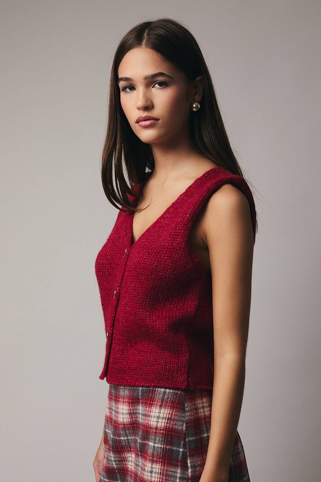 Hadley Lurex Sweater Vest